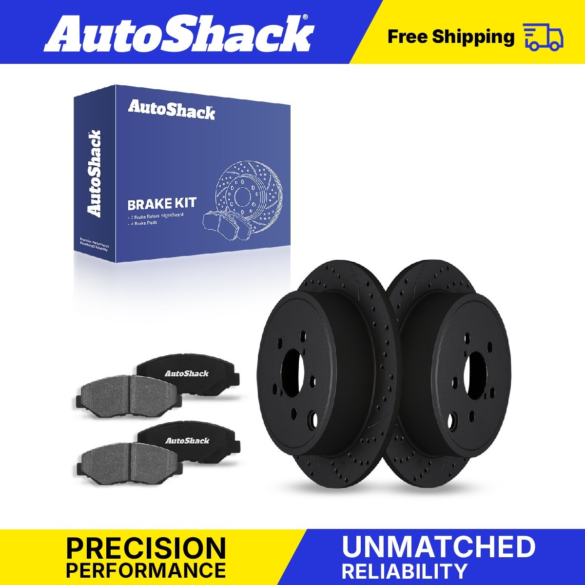 Rear Drilled Slotted Brake Rotors Ceramic Pads for Subaru Outback Forester