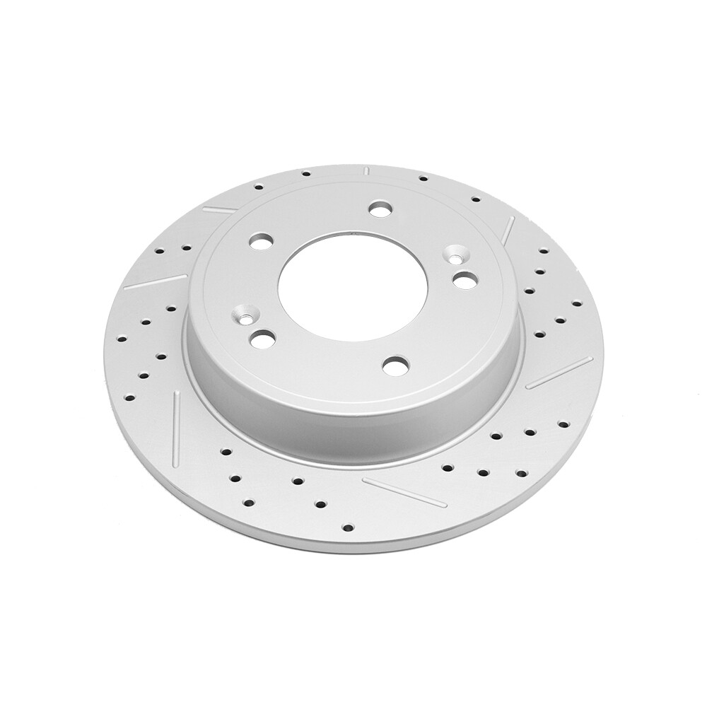 Front Rear Drilled Brake Rotors for Hyundai Elantra GT Veloster Kia Forte Soul