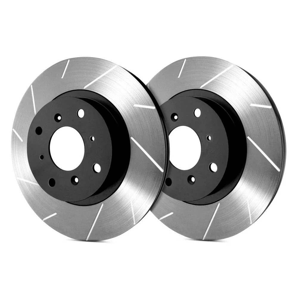 For Porsche 944 85-86 SP Performance Slotted 1-Piece Front Brake Rotors