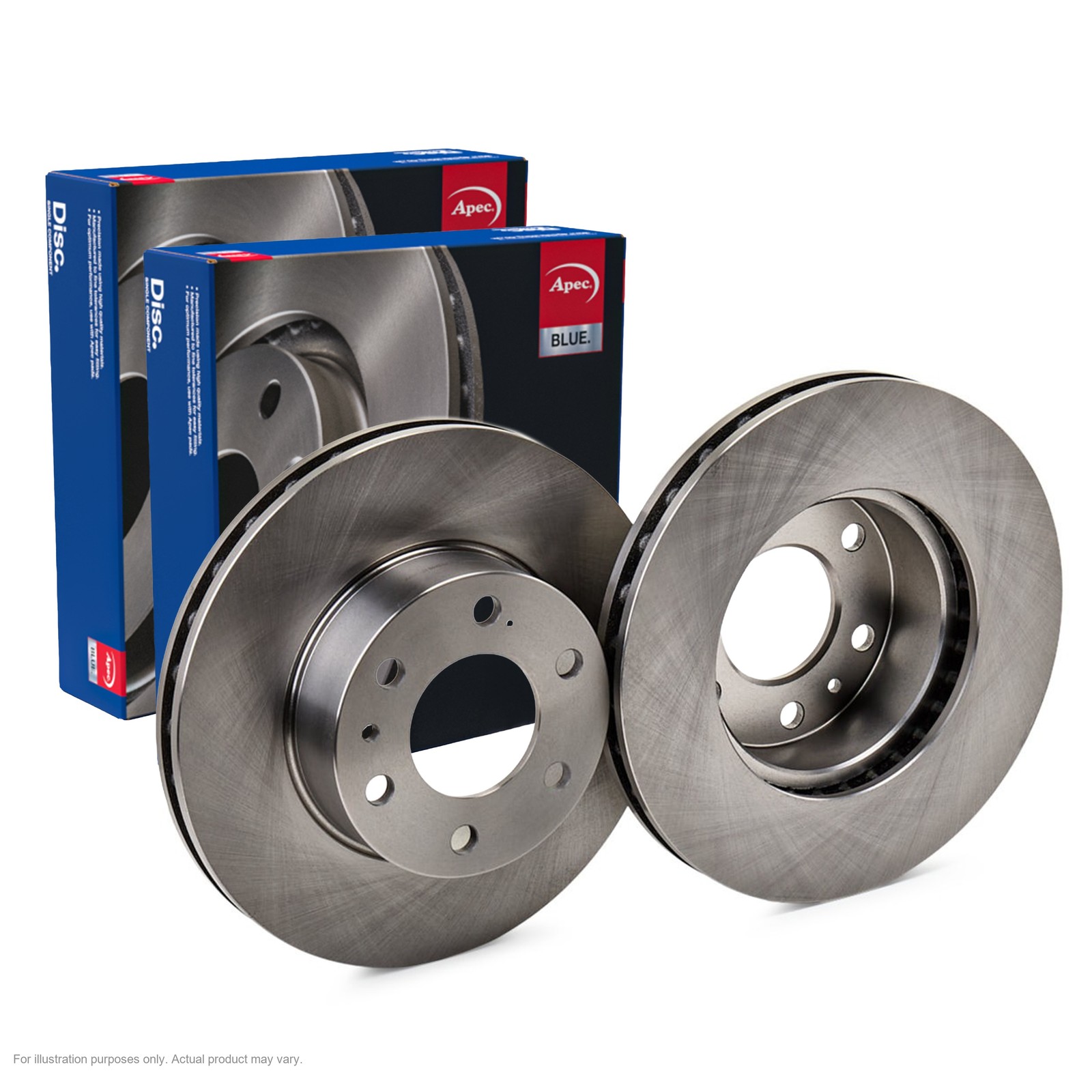 2X APEC Front Brake Discs for IVECO DAILY IV Van 35C14 GV, 300mm Vented SDK6258