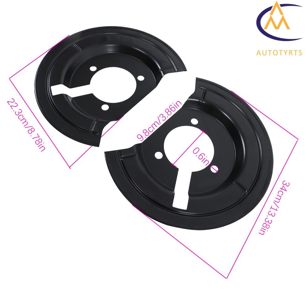 2× Front Brake Dust Shields 924-684 For Dodge Ram Truck 1500 Classic 2002-2019