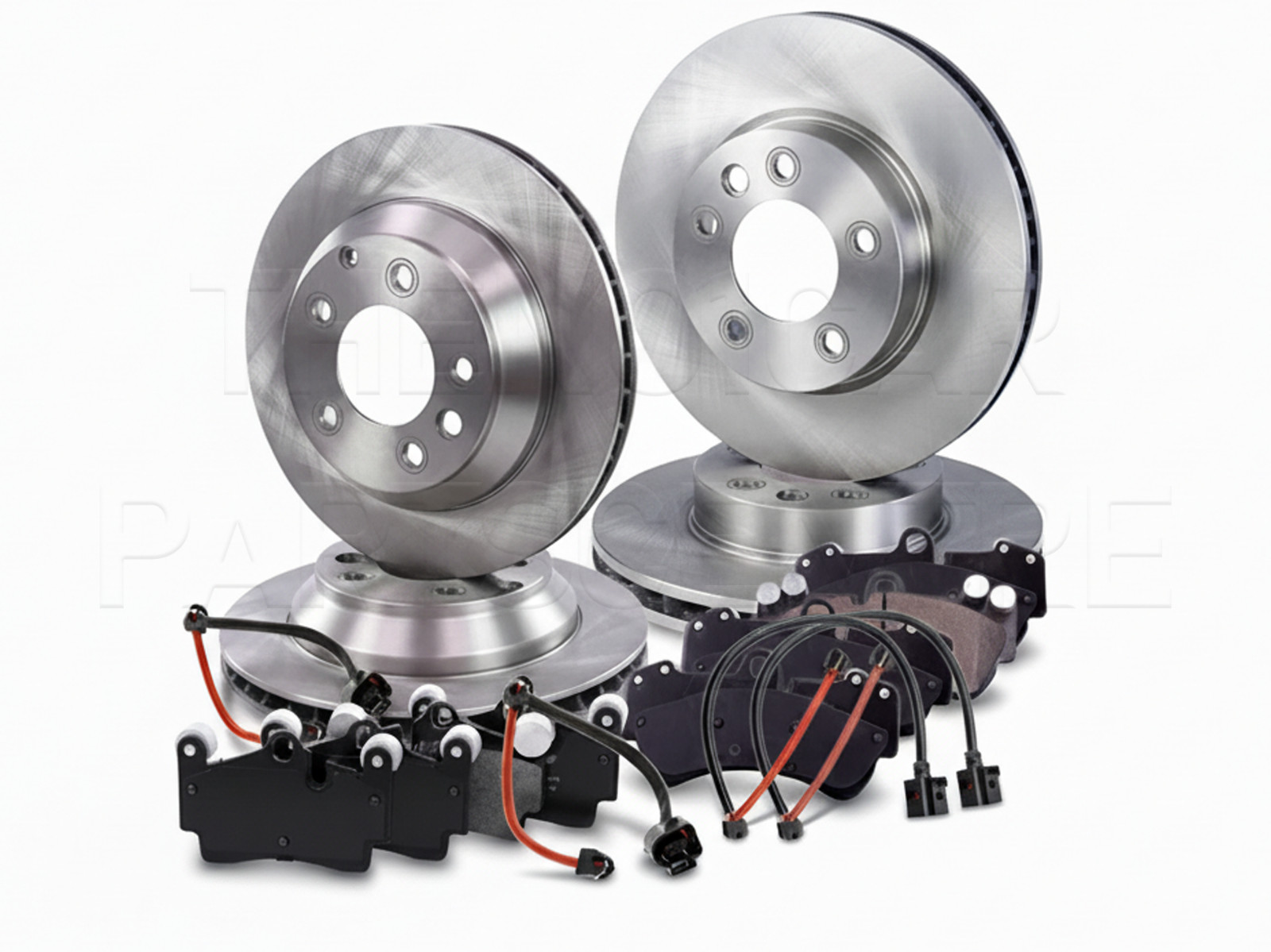 FRONT REAR BRAKE DISCS PADS & WIRES 350mm FOR AUDI Q7 VW TOUAREG PORSCHE CAYENNE