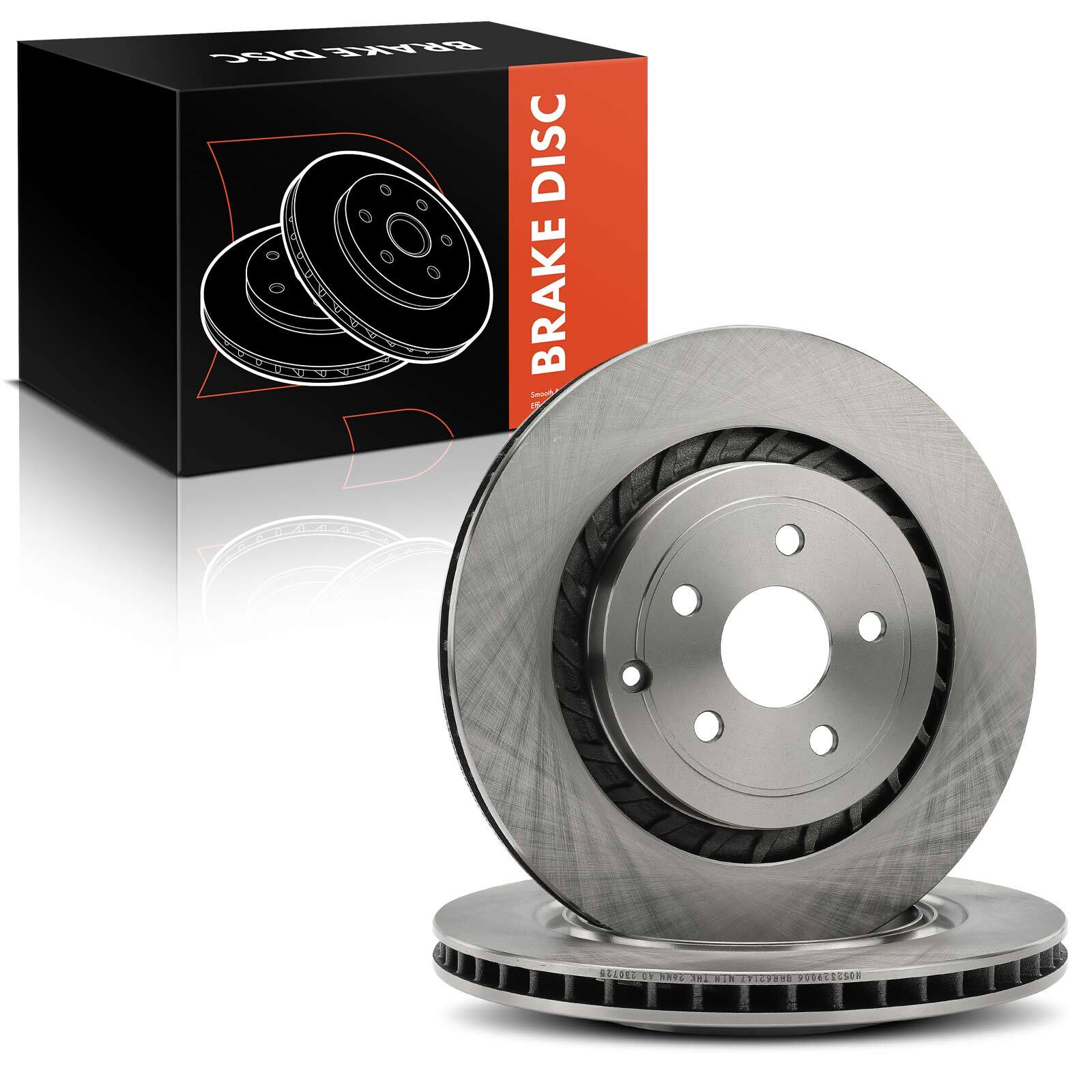 2pcs Rear Left & Right Side Disc Brake Rotors for Chevrolet SS 2015-2016 V8 6.2L