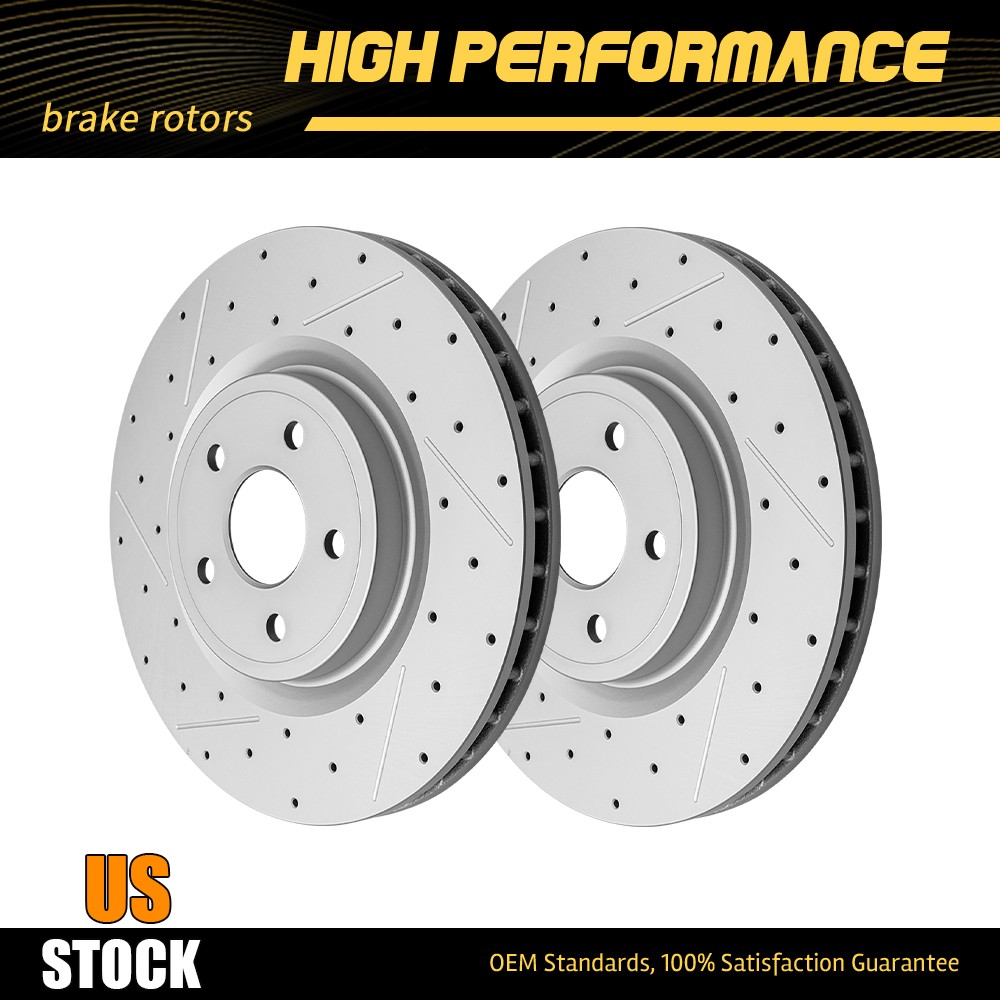 380mm Front Drilled Disc Brake Rotors For 2012-2020 Jeep Grand Cherokee SRT8