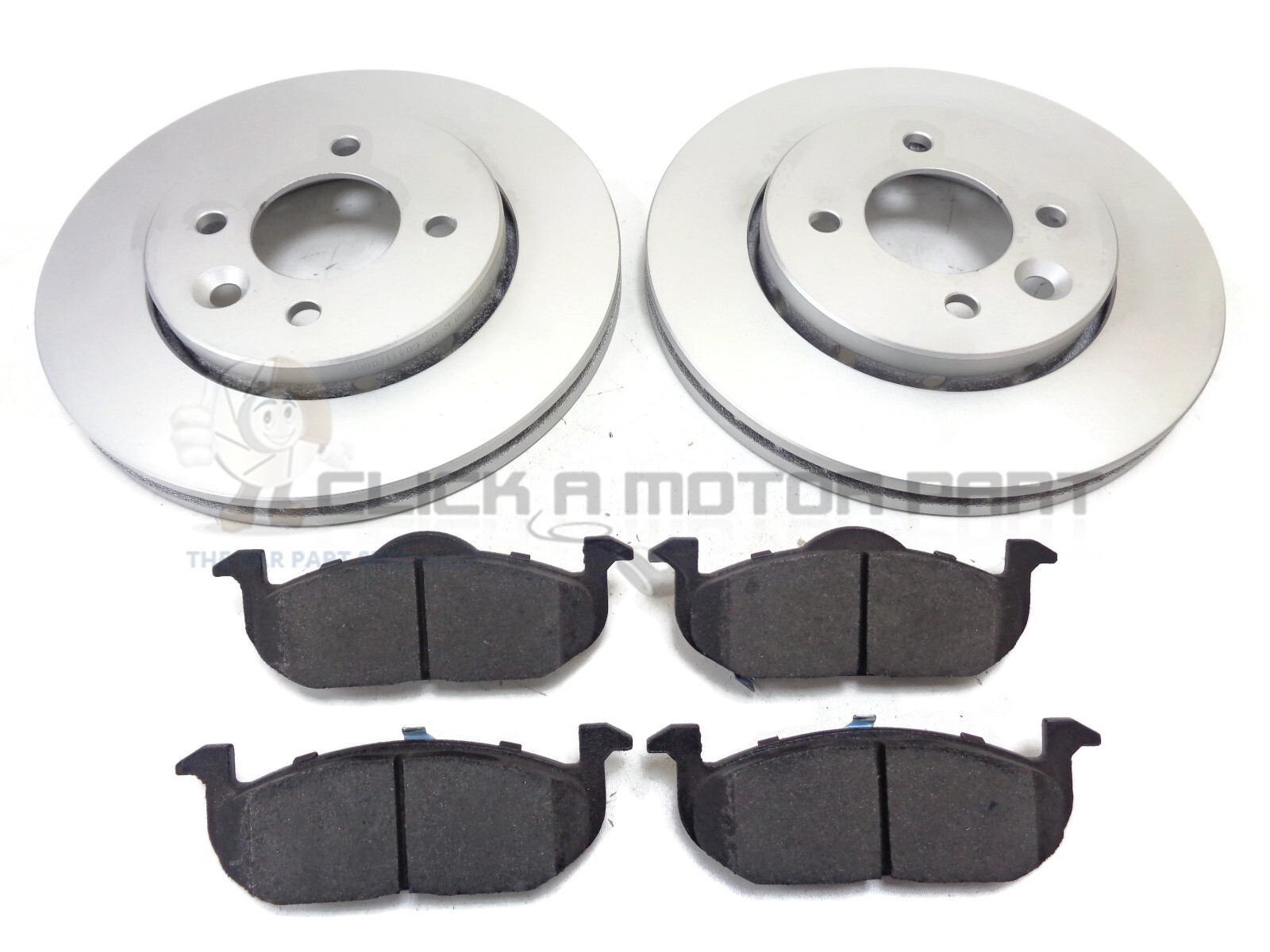 Front 2 Brake Discs And Pads Set New For MG MG3 1.5 Hatchback 2013-2024