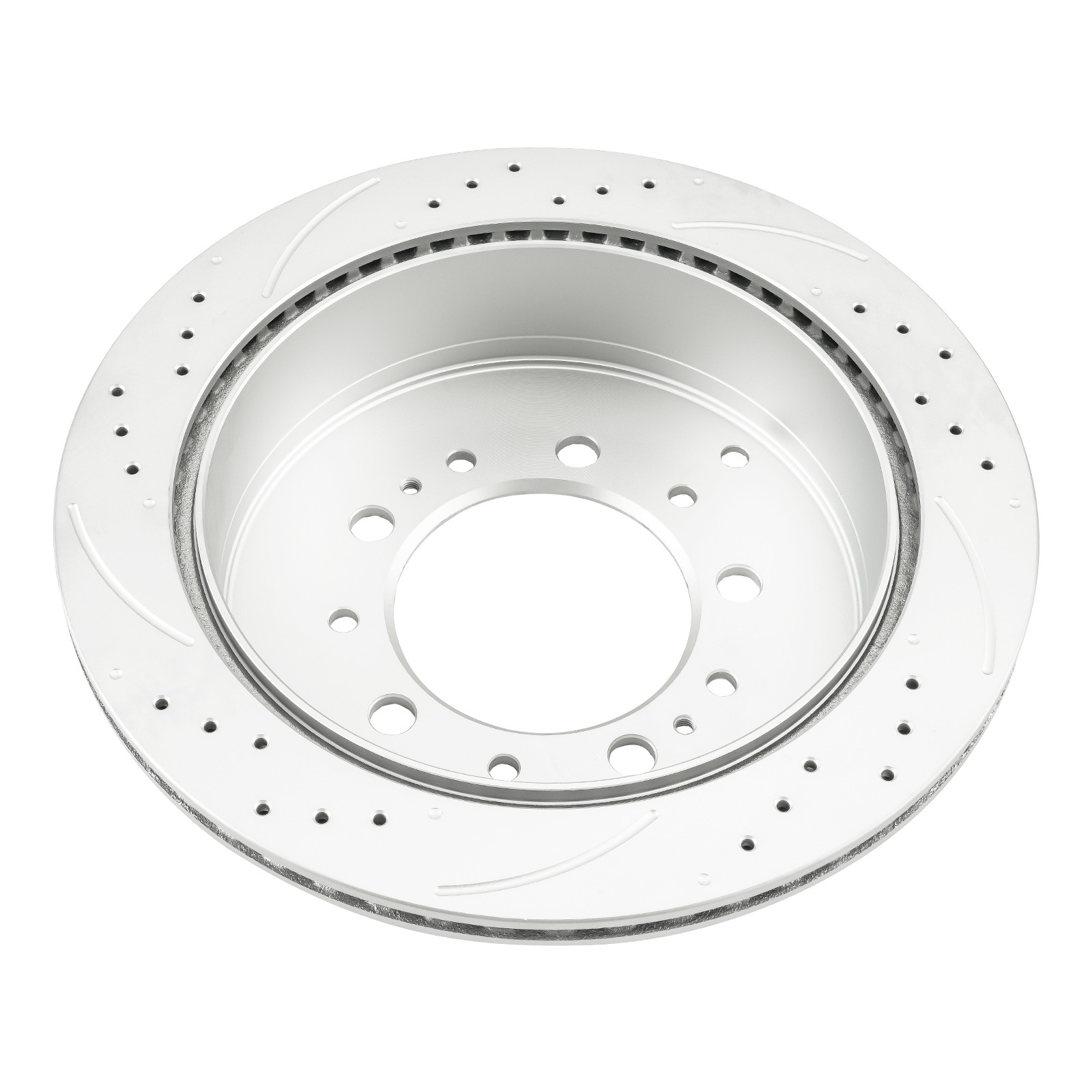 2x Rear Drilled Slotted Brake Rotors 345mm For Toyota Tundra Sequoia Lexus LX570