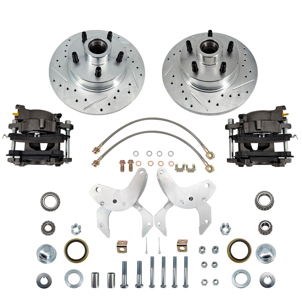 New 11″ Drilled and slotted Rotor For Ford Thunderbird Disc Brake Conversion Kit