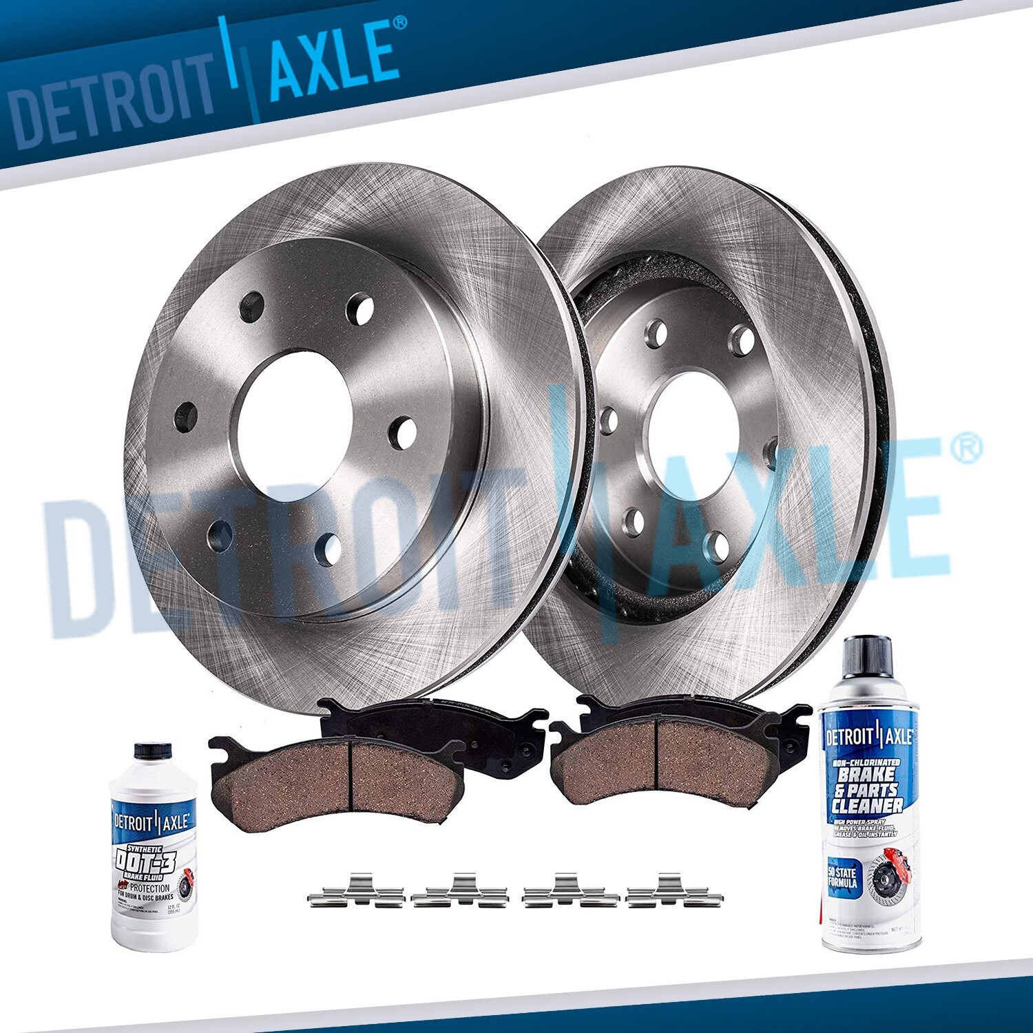 Rear Disc Brake Rotors + Ceramic Pads Kit For 2003 Dodge Durango Premium