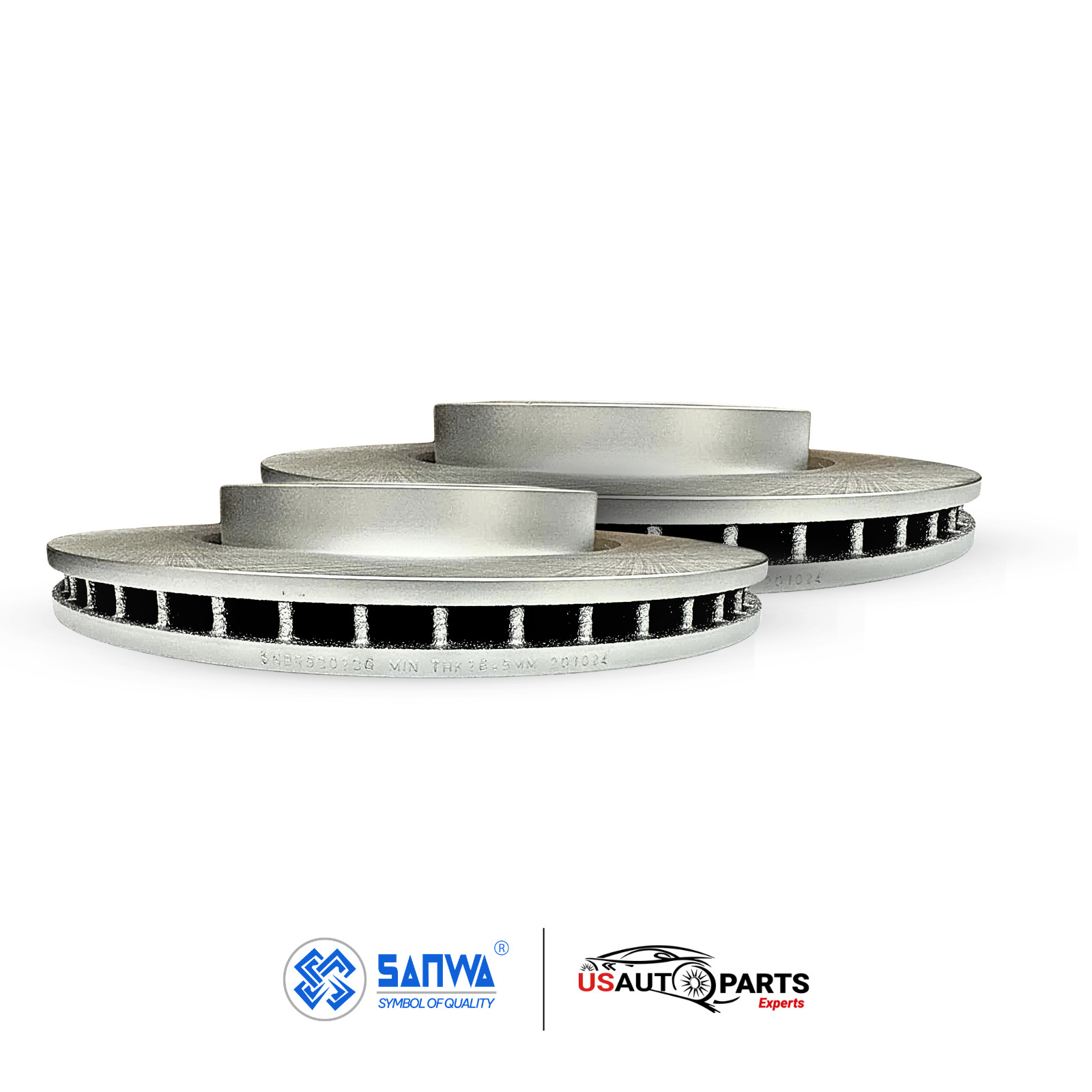 FRONT BRAKE ROTOR VENTED GEOMET COATED &CERAMIC PAD KIT 345mm FOR CHRYSLER 05-23