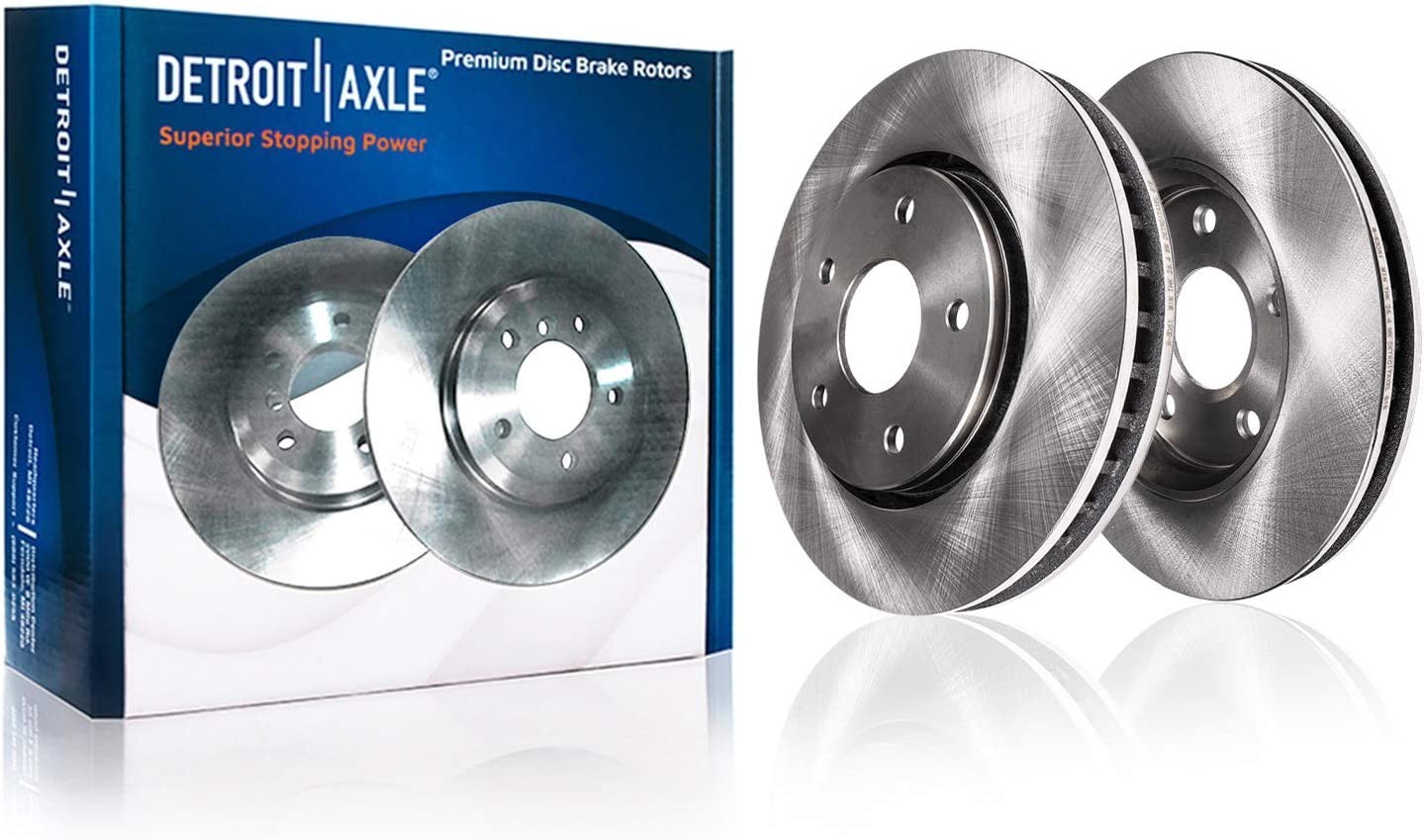 2002-2024 Chrysler Dodge Ram 1500 Rear Brake Rotors Pair Detroit Axle NEW