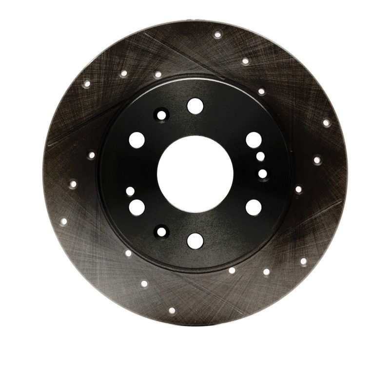 DFC Fits 05-20 Cadillac Escalade EXT Front Right Drilled & Slotted Black Brake