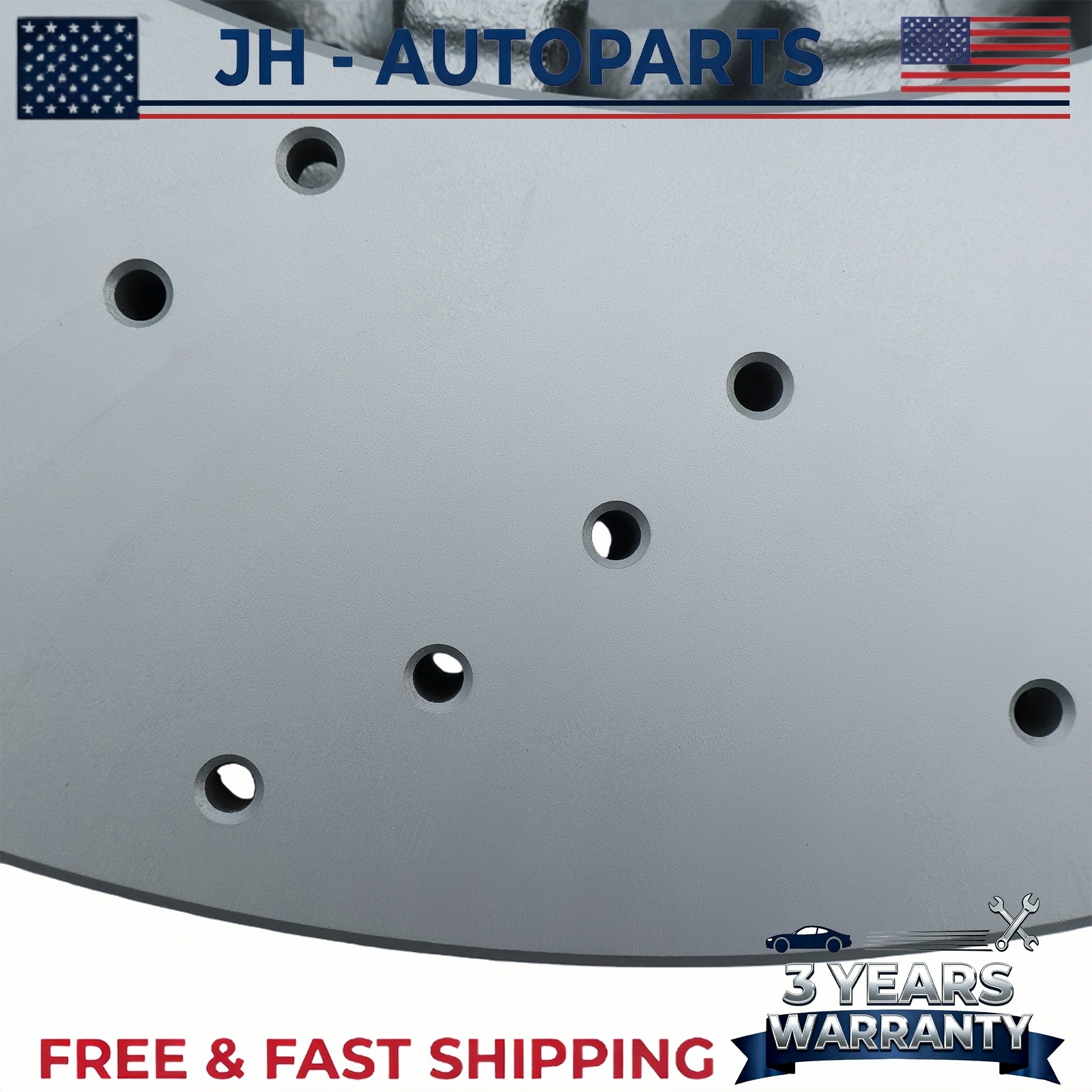 2PCS Front Vented & Drilled Disc Brake Rotors For BMW F10 F12 F13 M5 M6