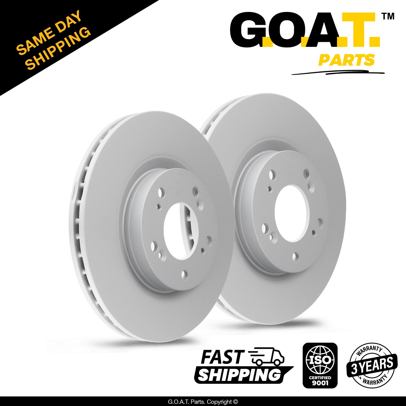 Front Brake Rotors for 07-10 Acura CSX ILX 05-06 Honda CR-V 06-15 Civic 11.81 in