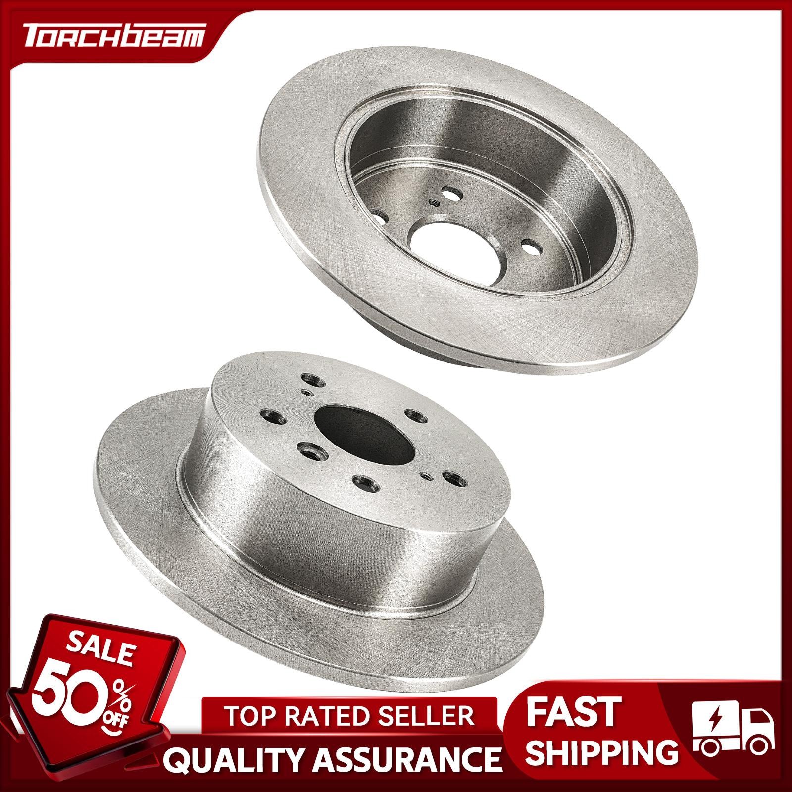 2x Rear Brake Rotors Fits Toyota Camry 2012-2017 Lexus ES350 2013-2018 31608