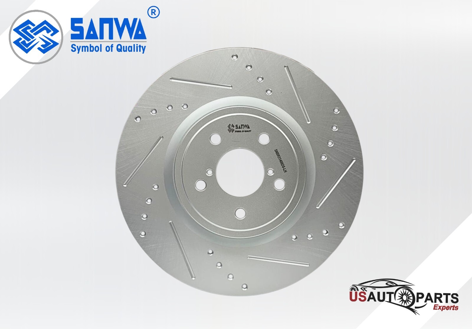 FRONT LH BRAKE ROTOR VENTED & GEOMET COATED D&S 316mm FOR SUBARU FORESTER 05-18