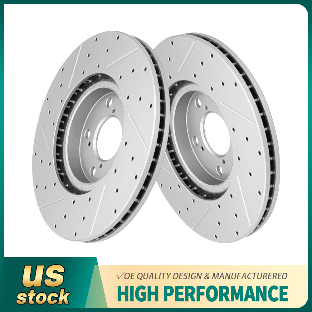 Front Drilled Disc Brake Rotors For Honda Pilot 2009 – 2015 Acura MDX RLX ZDX