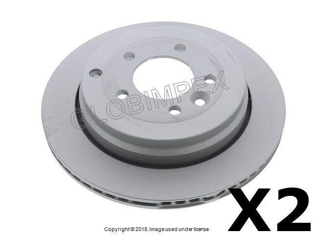 For LAND ROVER 2005-2007 Brake Disc Rotor REAR LEFT AND RIGHT ZIMMERMANN COAT Z