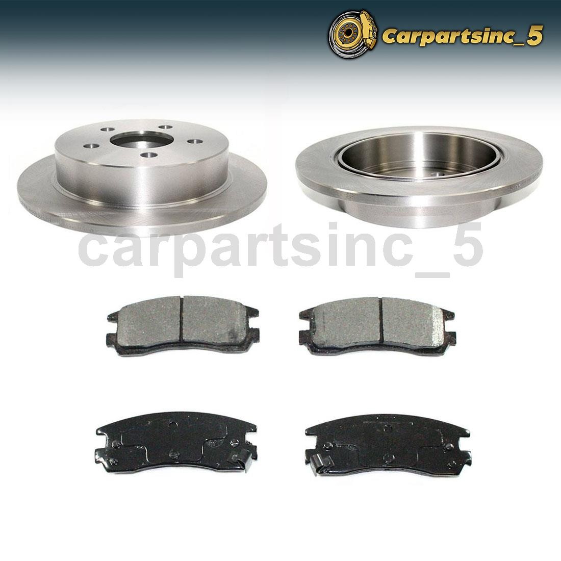 Brake Pad Brake Rotor Rear Fits 1999-2004 Pontiac Grand Am