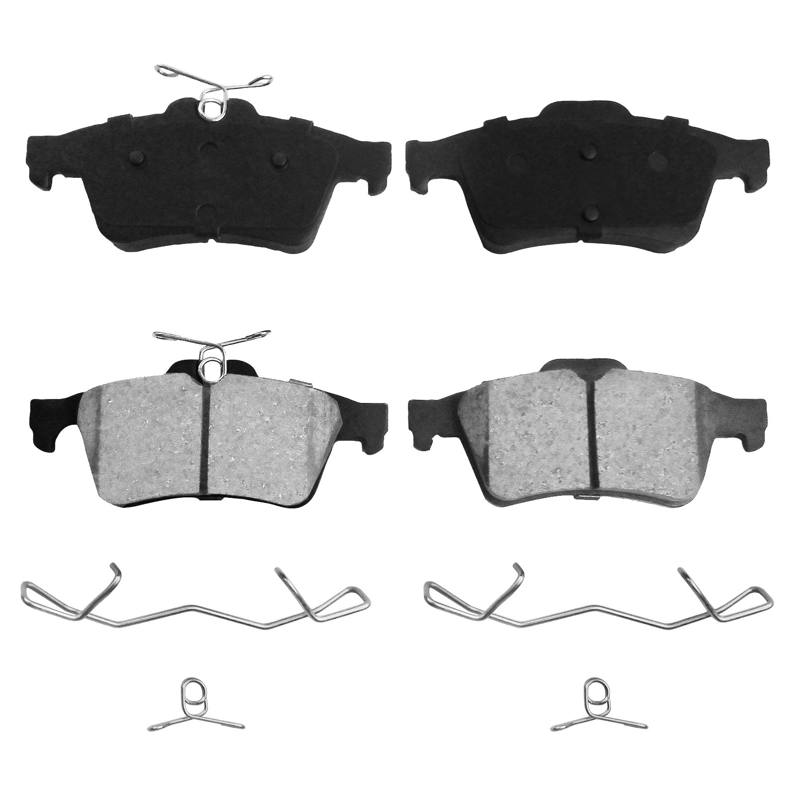 Front & Rear Disc Rotors Ceramic Brake Pads for 2005-2010 2011 2012 2013 Mazda 3