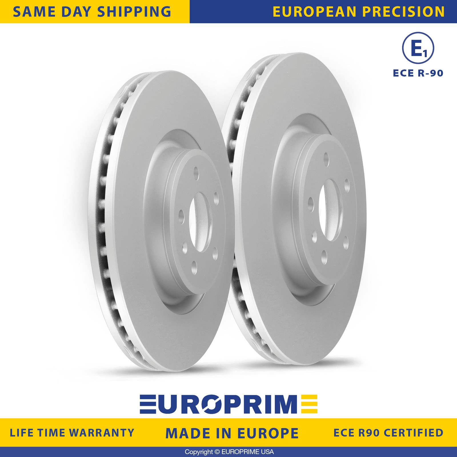 13.58 inch Front Brake Rotors Set for 2014-2015 Audi A6 A6 Quattro 13-16 Q5 S4