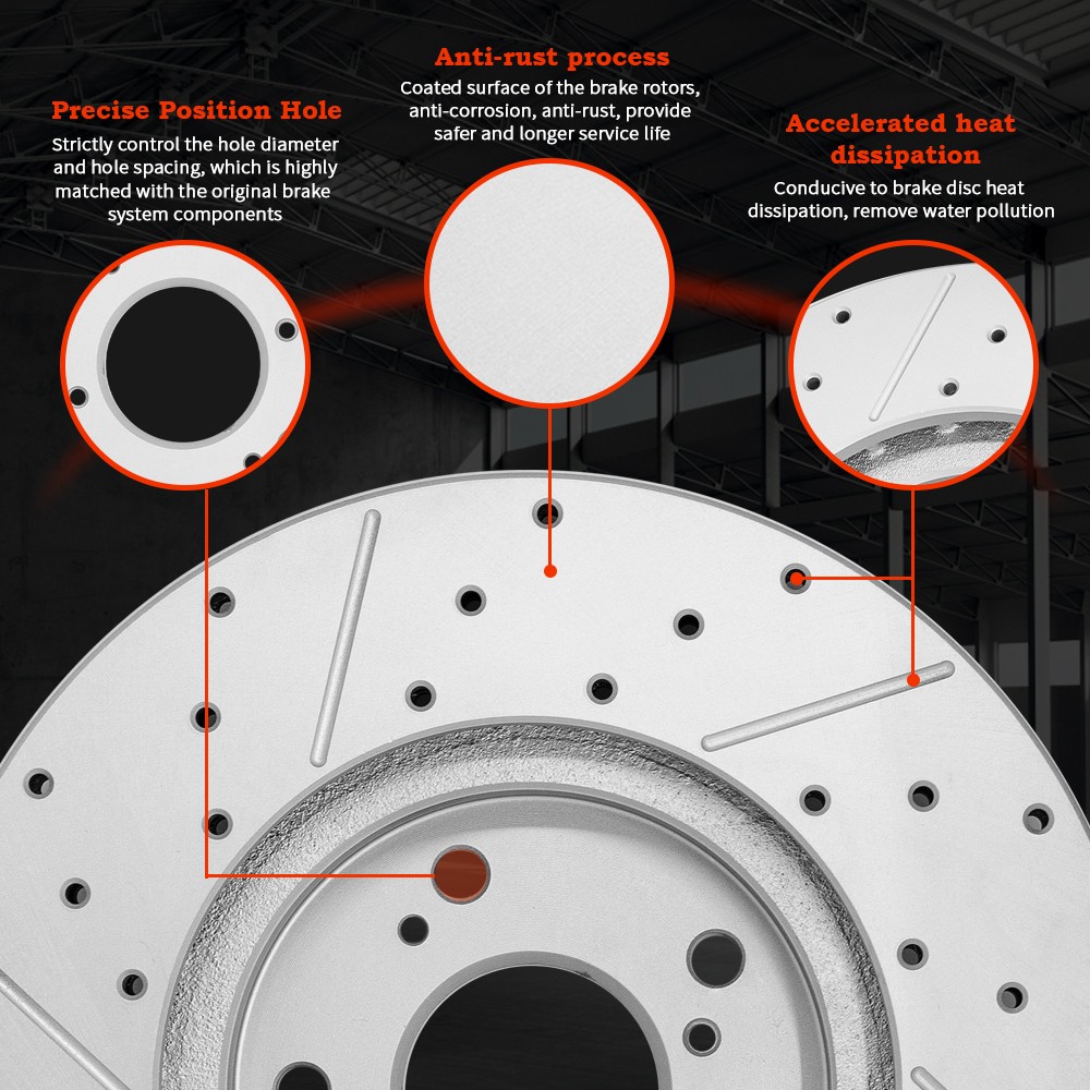Front Brake Rotors Ceramic Pads For 2020 2021-2024 Nissan Sentra Nissan Kicks