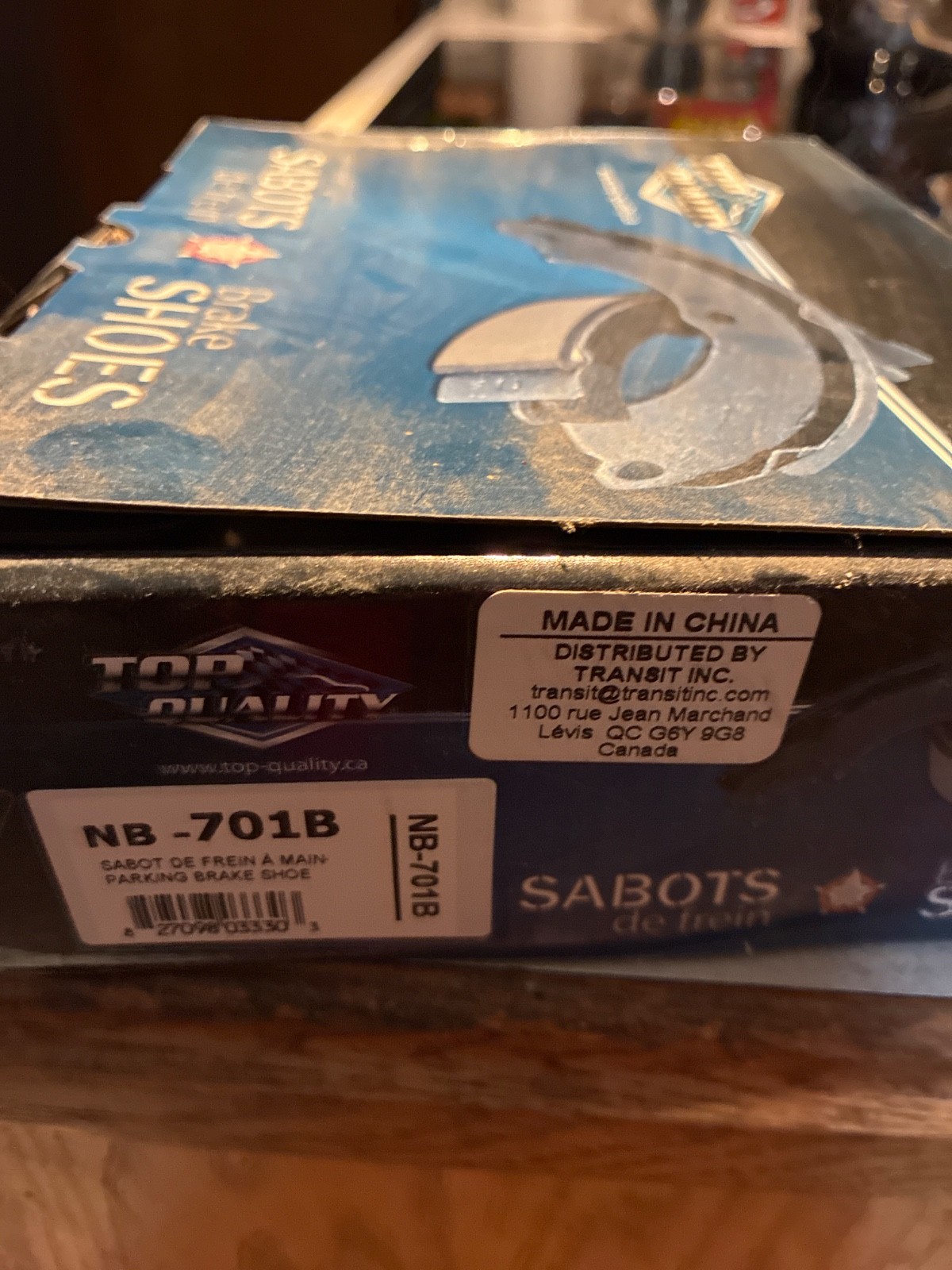 Top Quality NB-701B Rear Parking Brake Shoe NEW WITH BOX