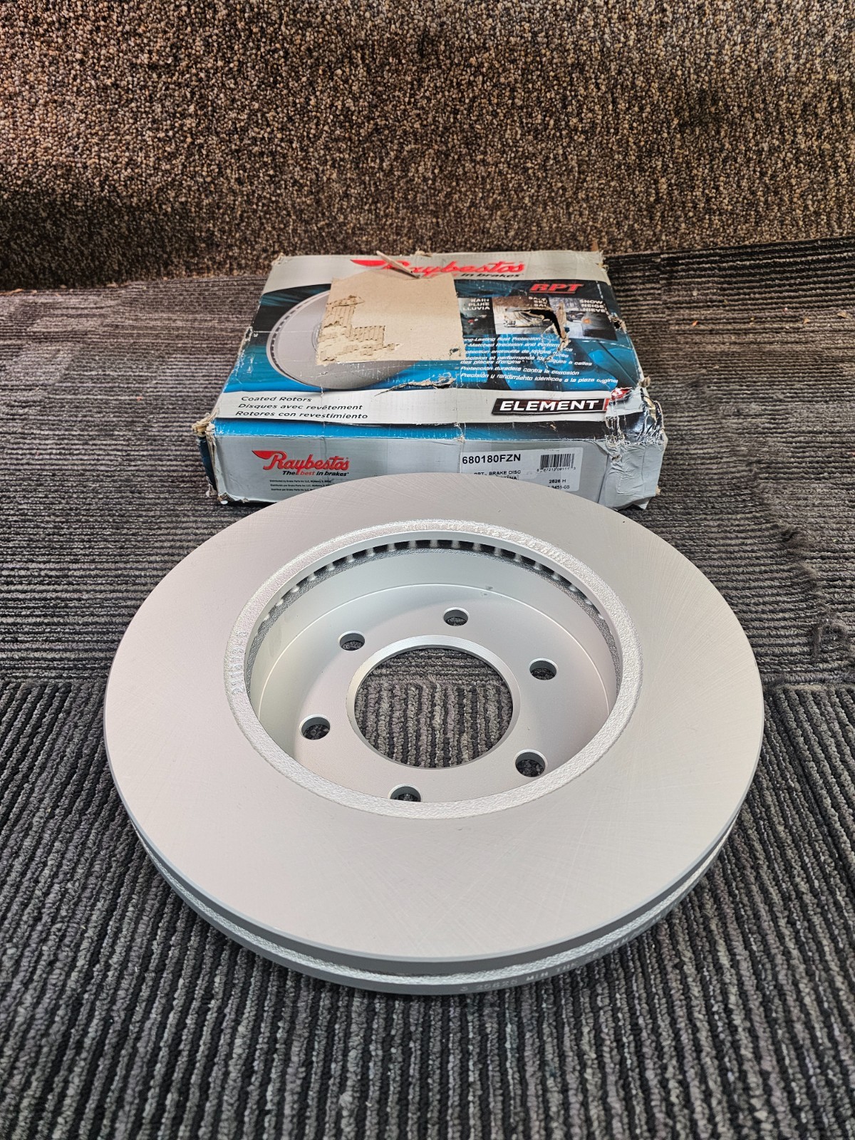 Raybestos 680180FZN Plain Surface, Vented, Brake Rotor For 2004-2008 Ford F-150