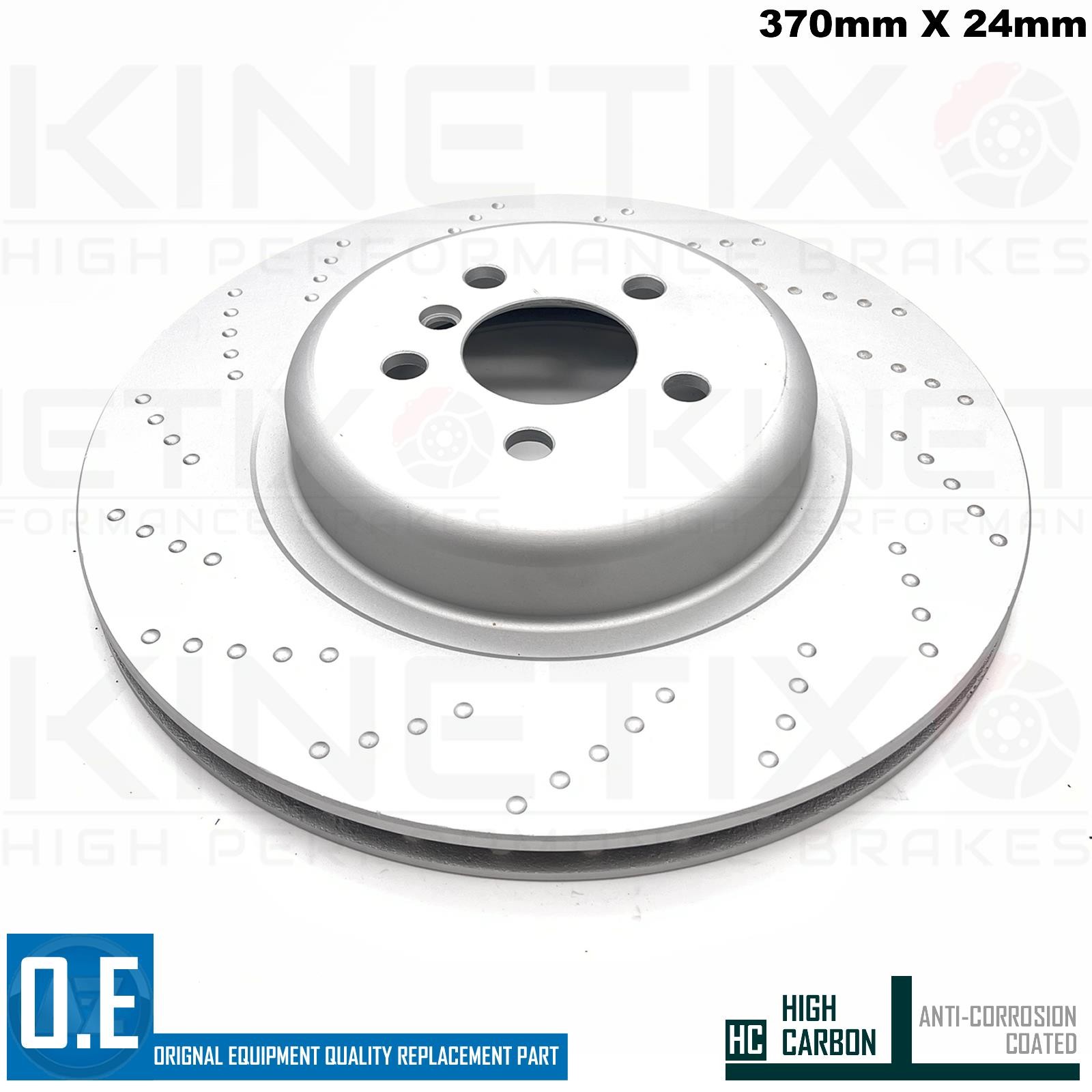 FOR BMW 740d Ld G11 G12 M SPORT REAR BRAKE DISCS TEXTAR PADS 370mm