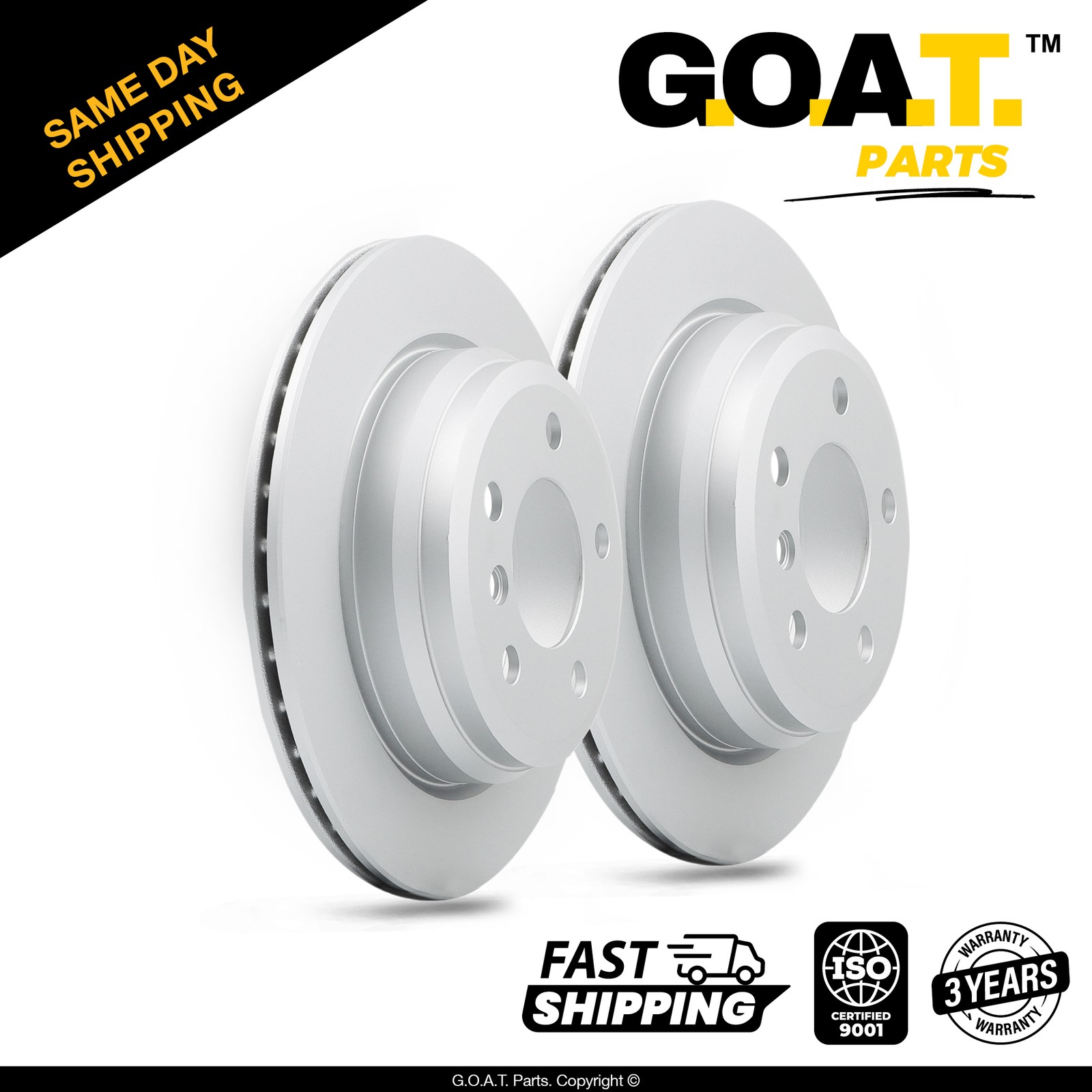 Rear Brake Rotors for 13-18 BMW 320I Xdrive 14-18 328D Xdrive 328I 330E 11.81 in