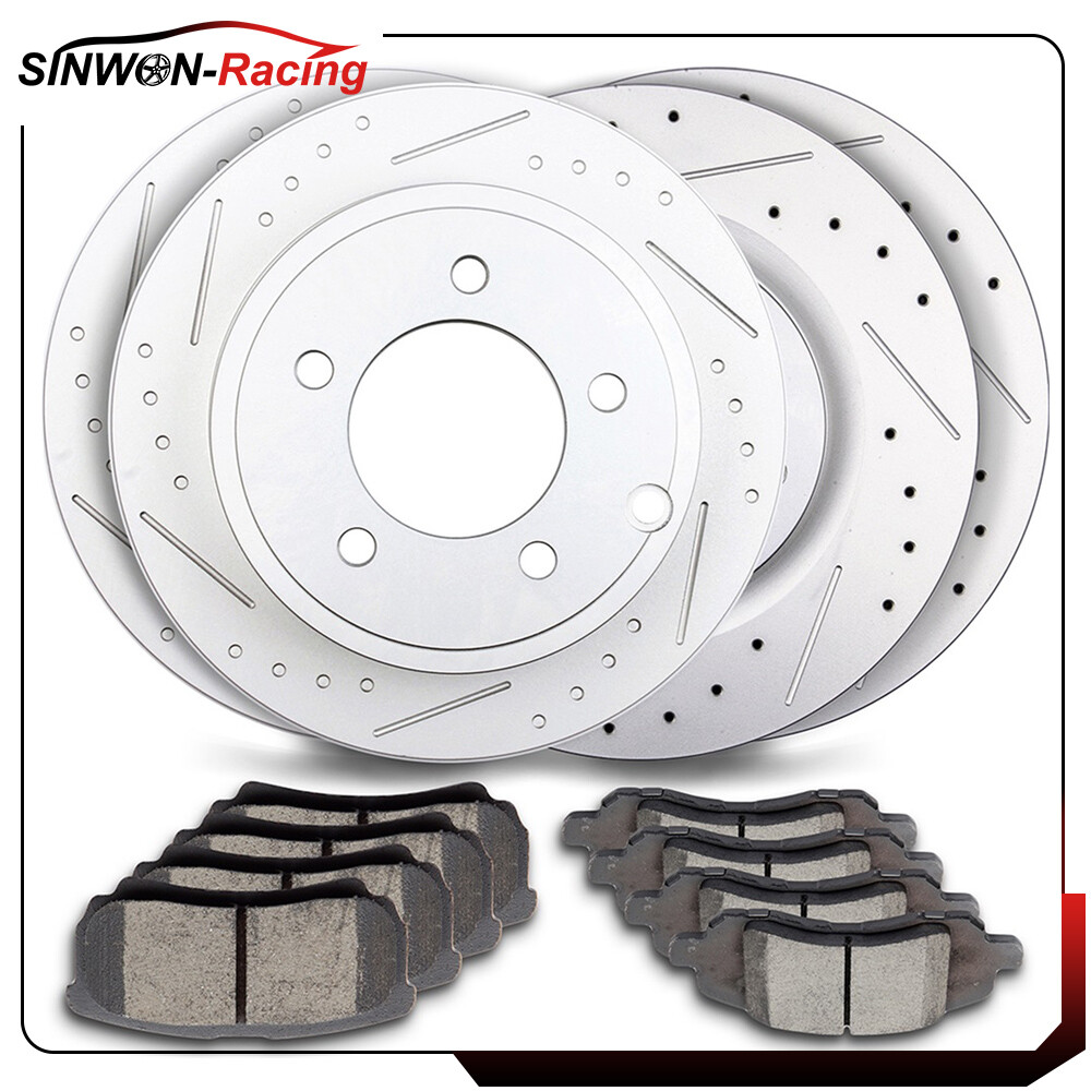Front Rear Brake Rotors Ceramic Pads For Jeep Patriot Compass 4WD 2009 – 2016