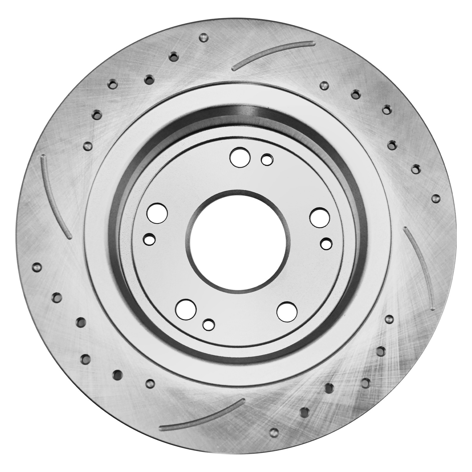 Front Rear Drilled Slotted Brake Rotors Ceramic Pads for 08-17 Honda Accord 2.4L