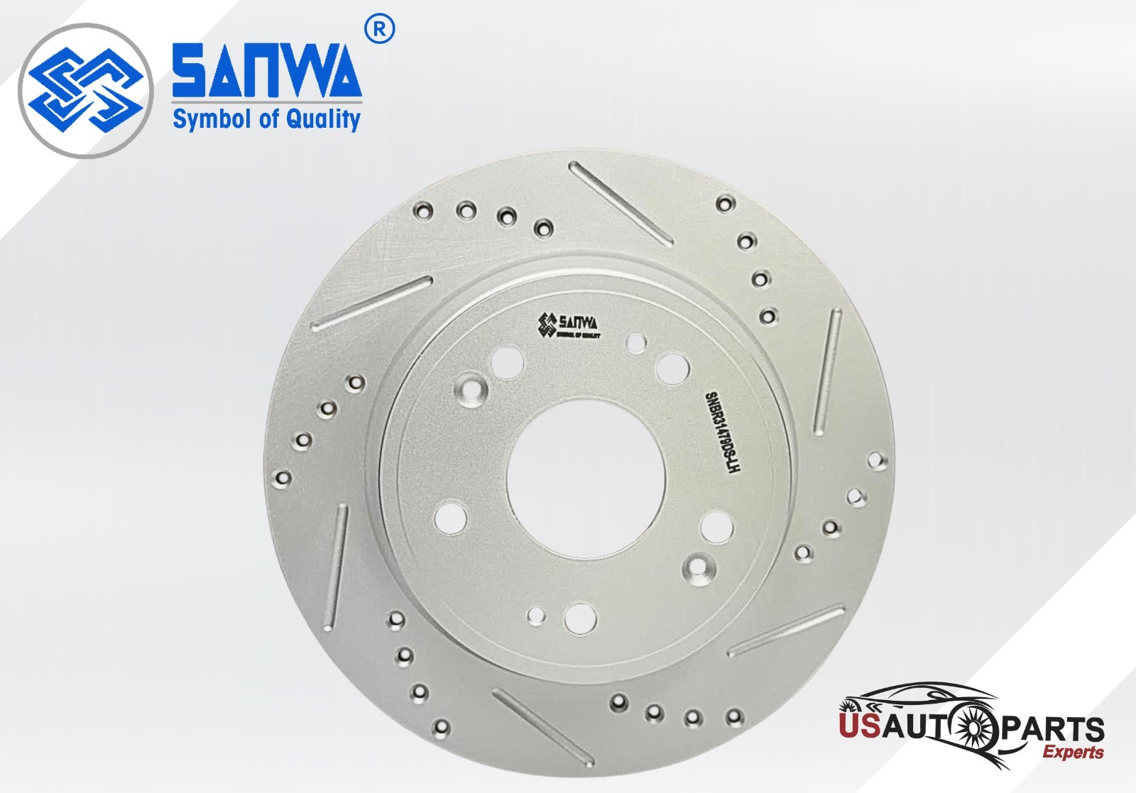 REAR LH BRAKE ROTOR SOLID & GEOMET COATED D&S 282 mm FOR HONDA ACCORD 05-24 3.0L