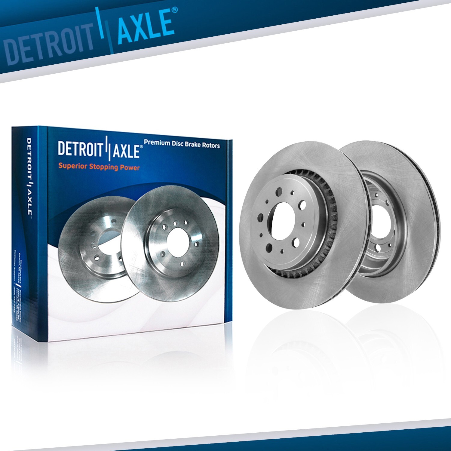 13.23 in (336mm) Pair Front Disc Brake Rotors for 2003 – 2014 Volvo XC90 5-Lug