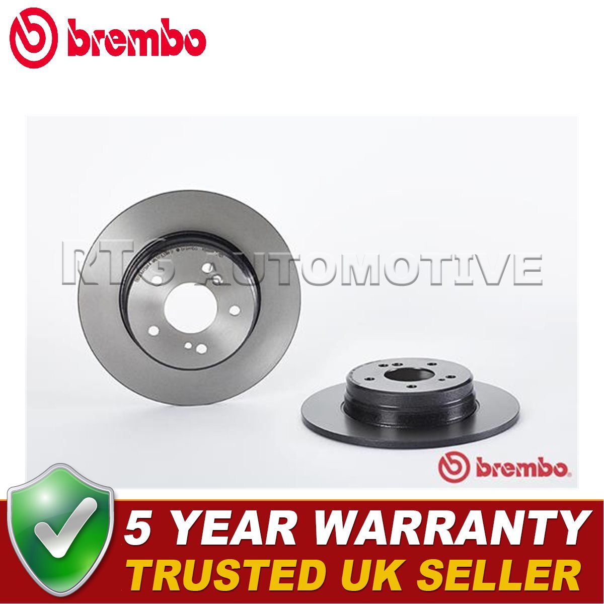 Brembo Rear Brake Discs Fits Mercedes C-Class CLK SLK E-Class CLC-Class