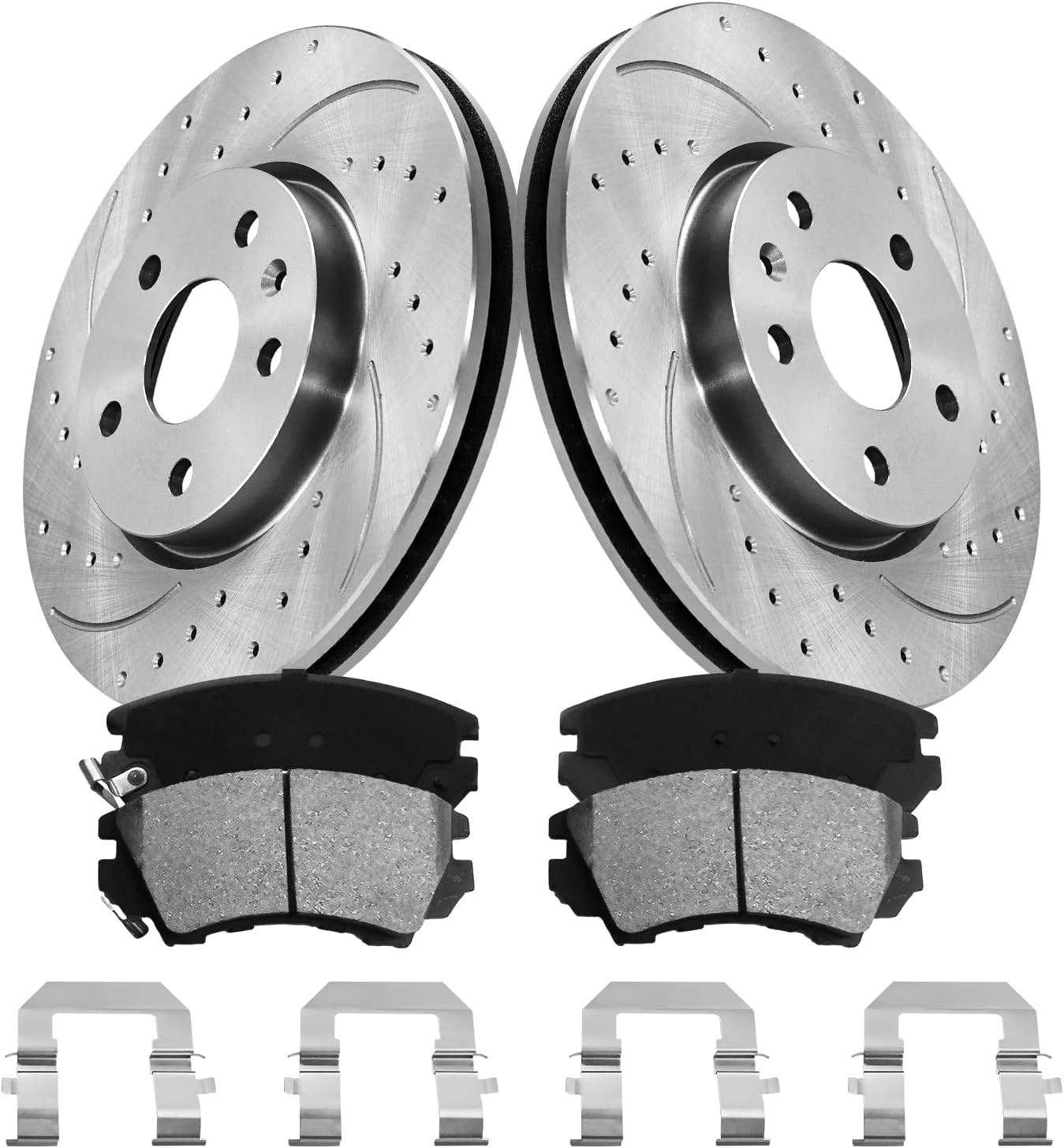 12.64″ inch Front Rotors Pads for GMC Terrain Chevy Impala Equinox Buick Allure