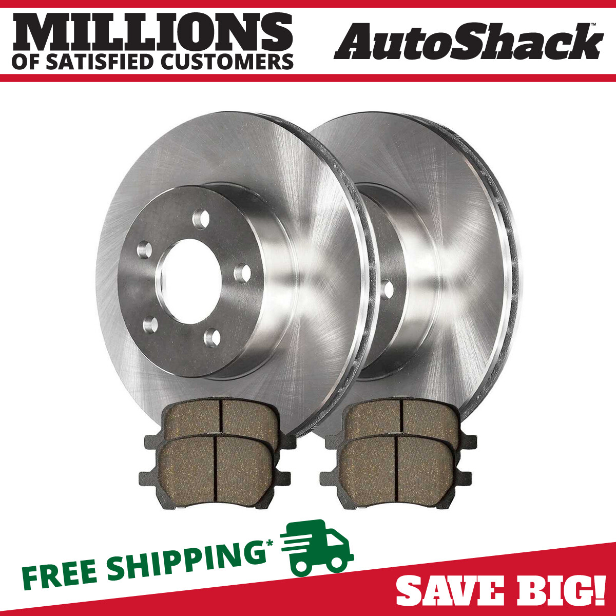 Front Brake Rotors & Pads for Pontiac G6 G5 Saturn Aura 2004-2012 Chevy Malibu
