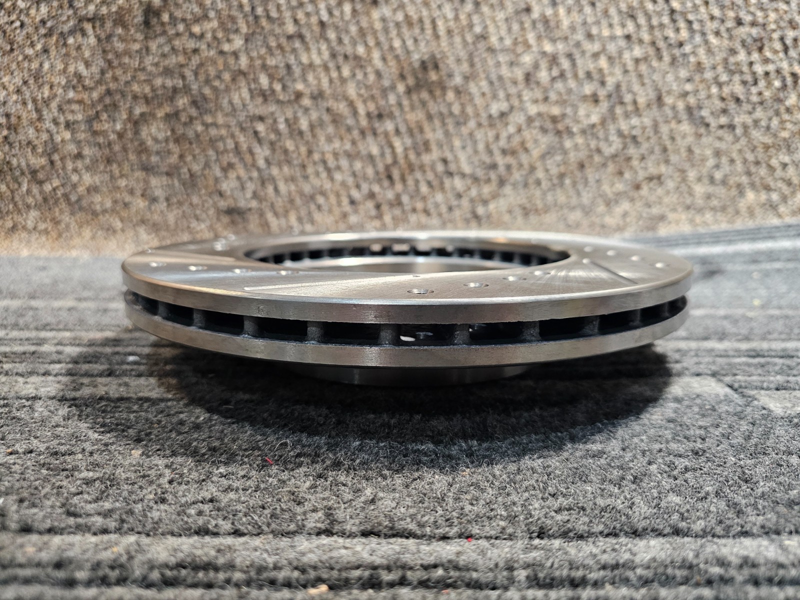 (QTY 2) Drilled & Slotted Cast Iron Brake Rotor X40056L X40056R