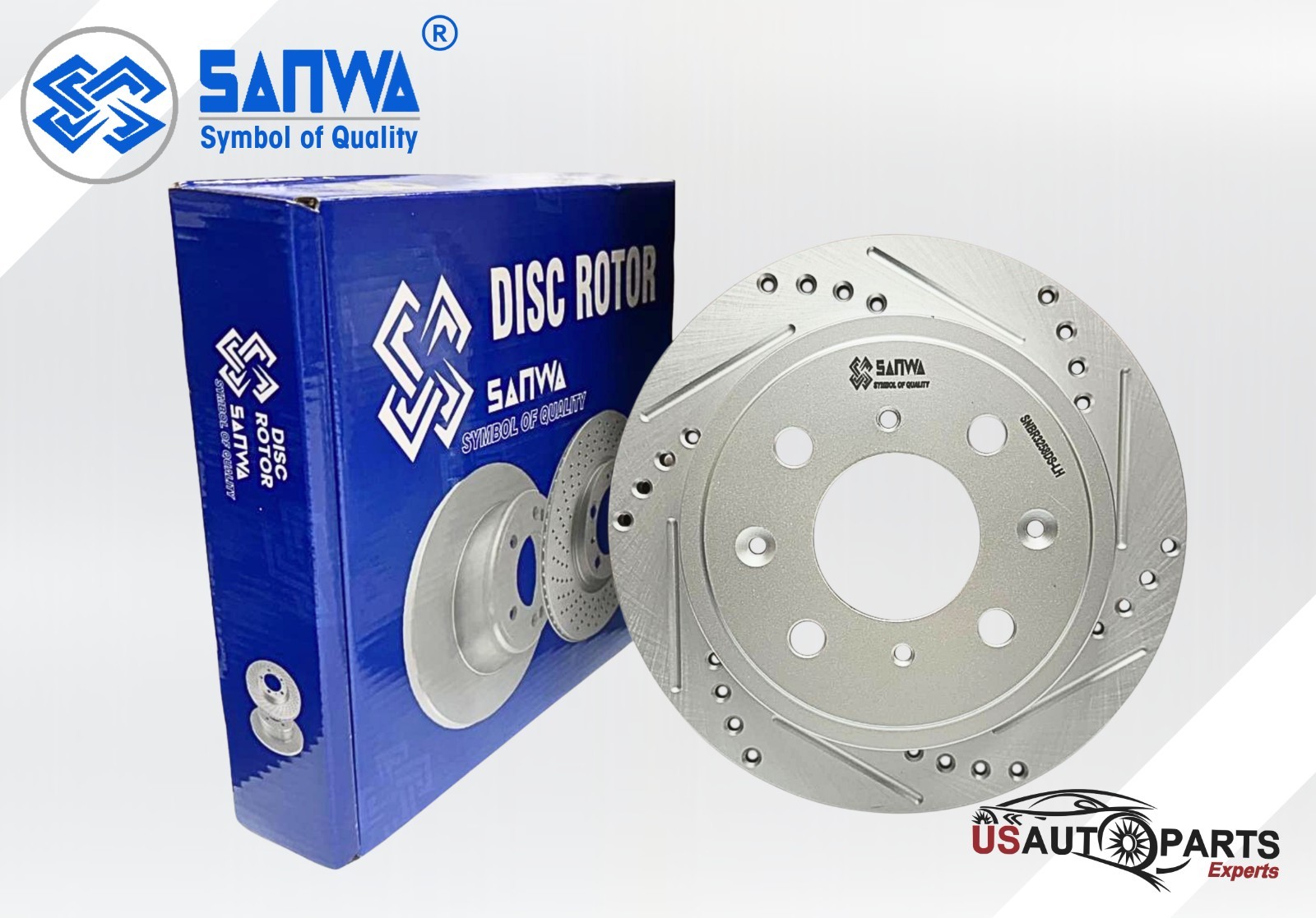 REAR LH BRAKE ROTOR SOLID & GEOMET COATED D&S 239 mm FOR ACURA CIVIC 90-01 1.8L