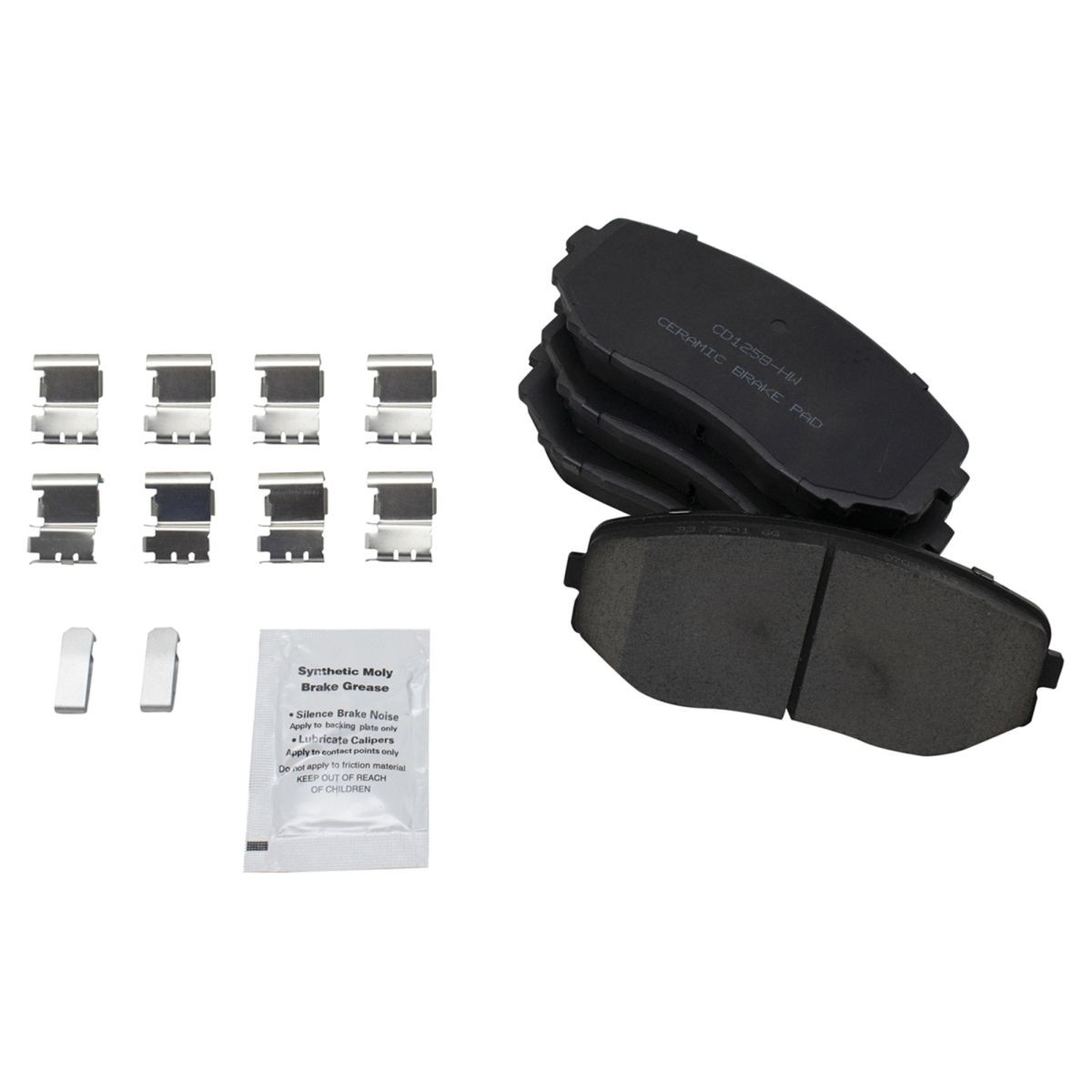 Front Rear Ceramic Brake Pad & Performance Drilled Slotted Rotor Kit
