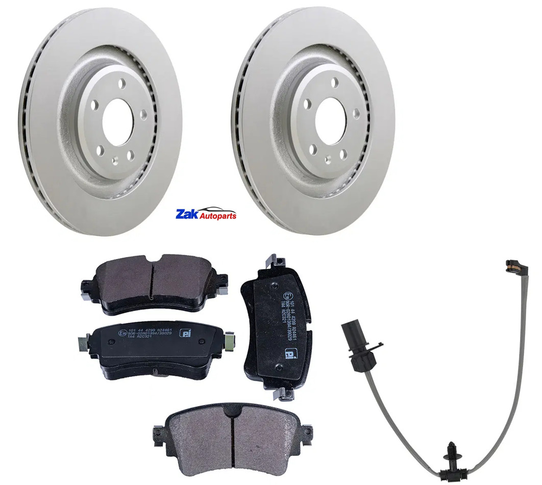 For Audi Q5 2.0 TDi TFSi And Quattro 16-20 Rear 2 Brake Discs And Pads & Sensor