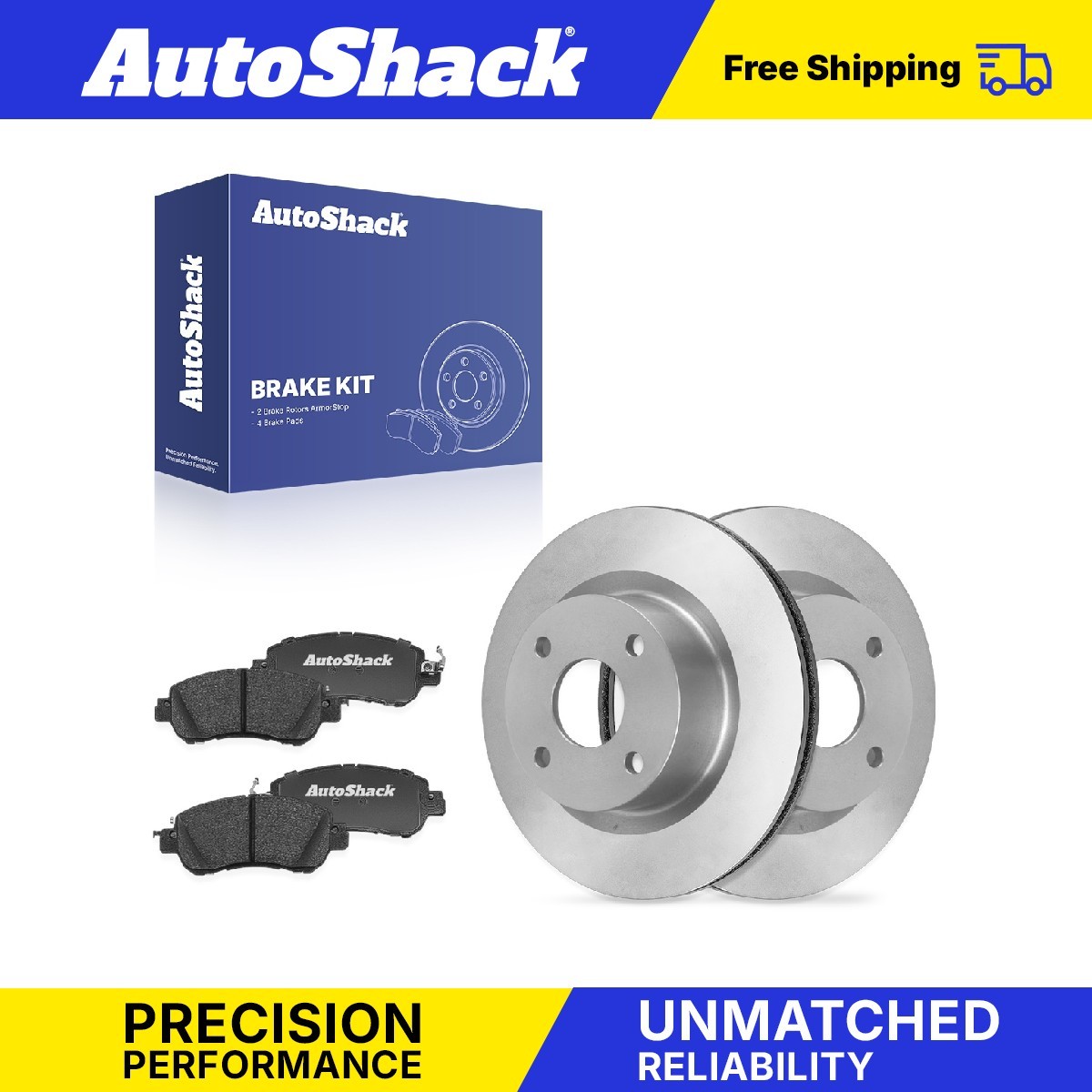 Front Brake Rotors Premium Ceramic Pads for Nissan, Kicks 2018-2024, FWD L4 1.6L