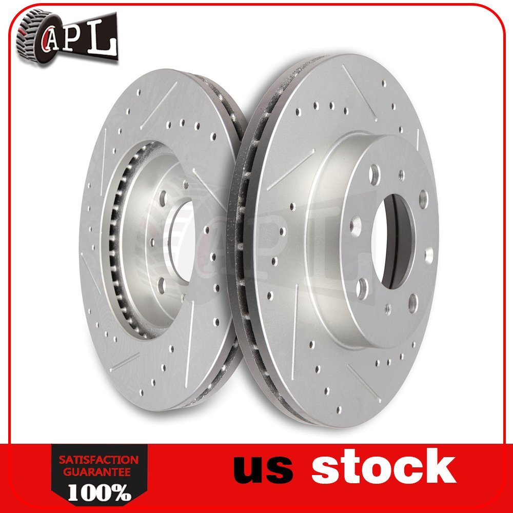 Front Brake Rotors For 1990 – 2000 Honda Civic Sedan Hatchback Drilled Slotted