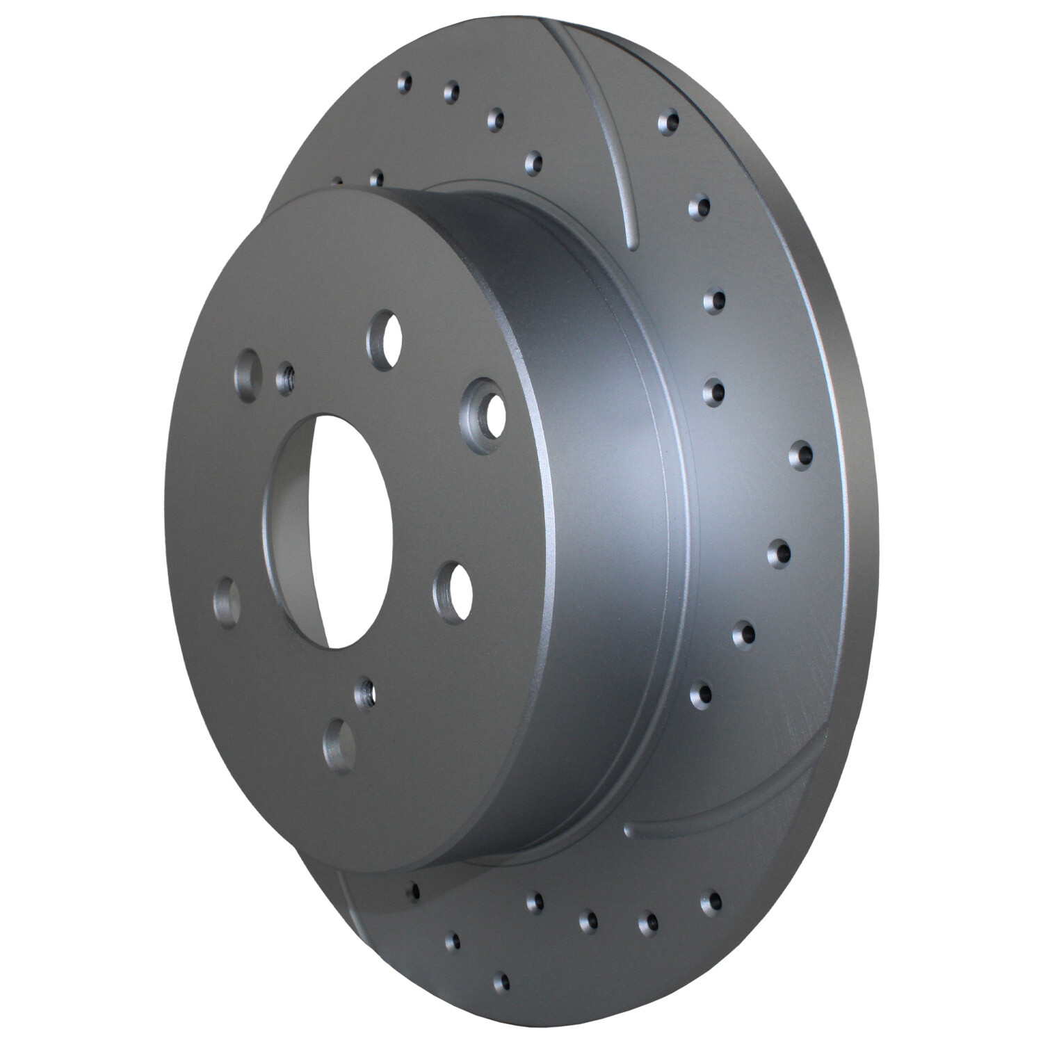 Bison Performance Pair 2 Rear Drilled Coated 281mm Brake Rotors for HS250h RAV4