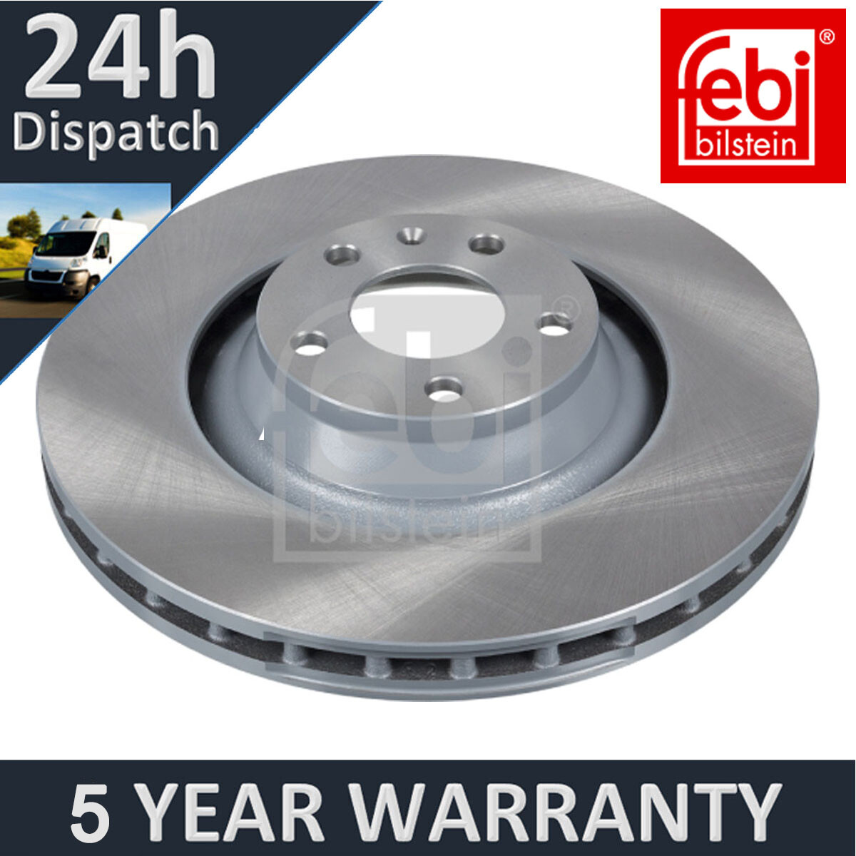 Fits Audi A6 Allroad 3.0 TDi 3.1 4.2 Febi Front 1x Brake Disc 4F0615301G