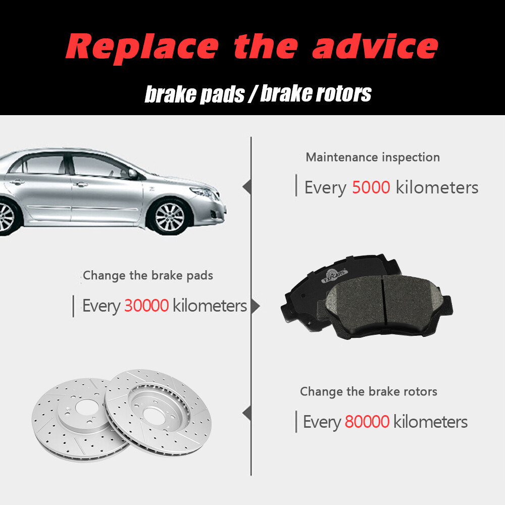 For Hyundai Elantra Kia Forte Koup Front Rear Disc Rotors Ceramic Brake Pads Kit