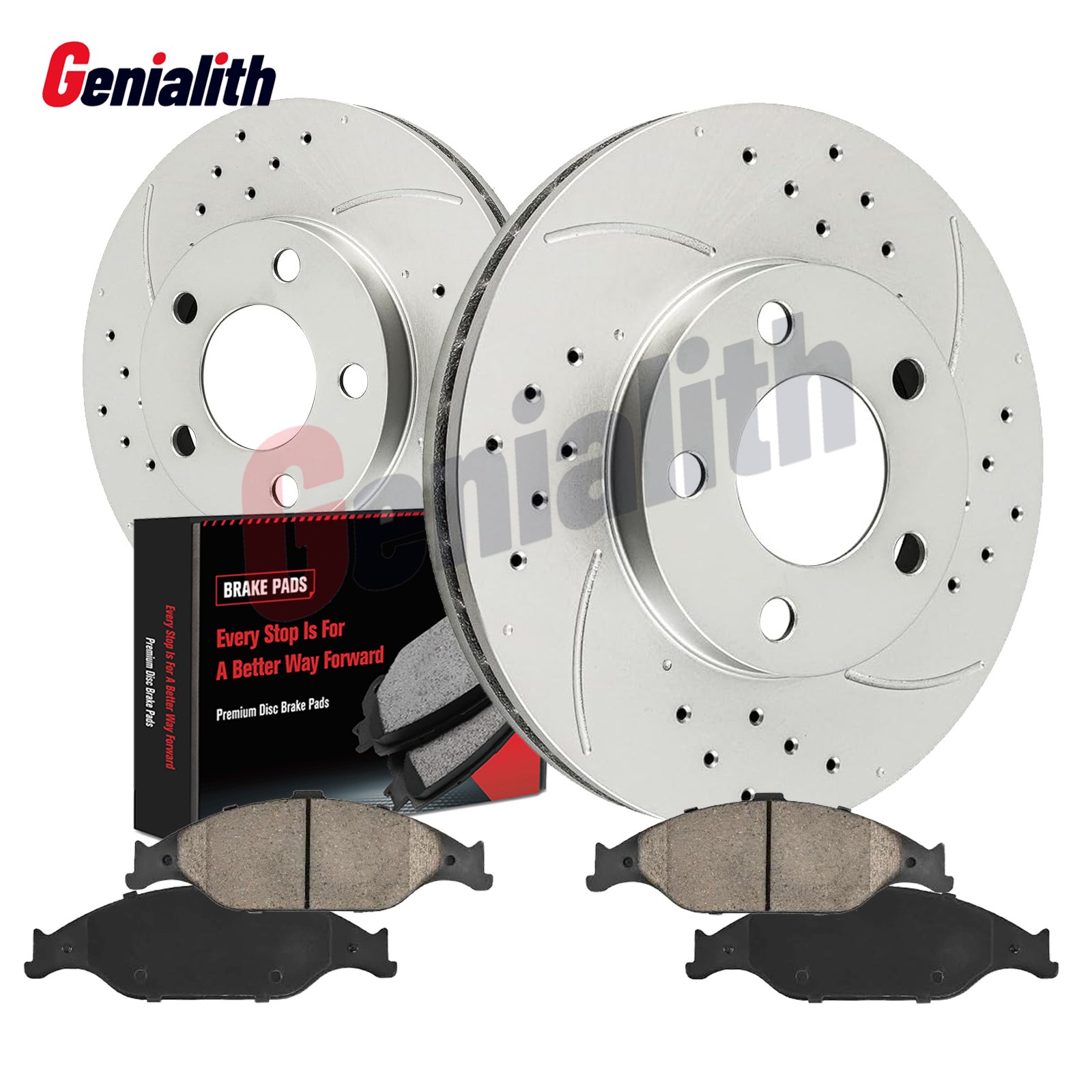 Fits Ford Mustang 99-04 Base/GT Front Brake Rotors Discs Ceramic Pads 275mm