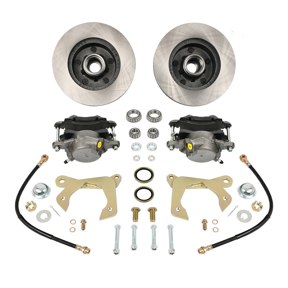 for 1955-1957 GMC Chevy Car Natural Front Disc Brake Kit