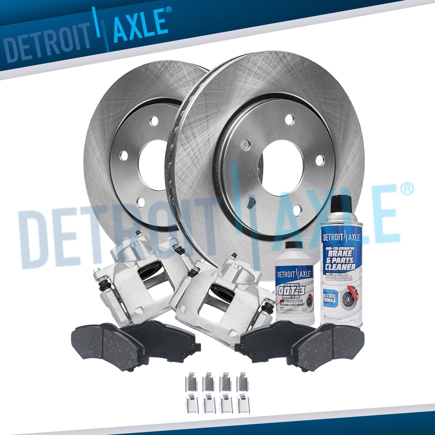 Front Disc Rotors Calipers Brake Pad for Chrysler Town and Country Grand Caravan