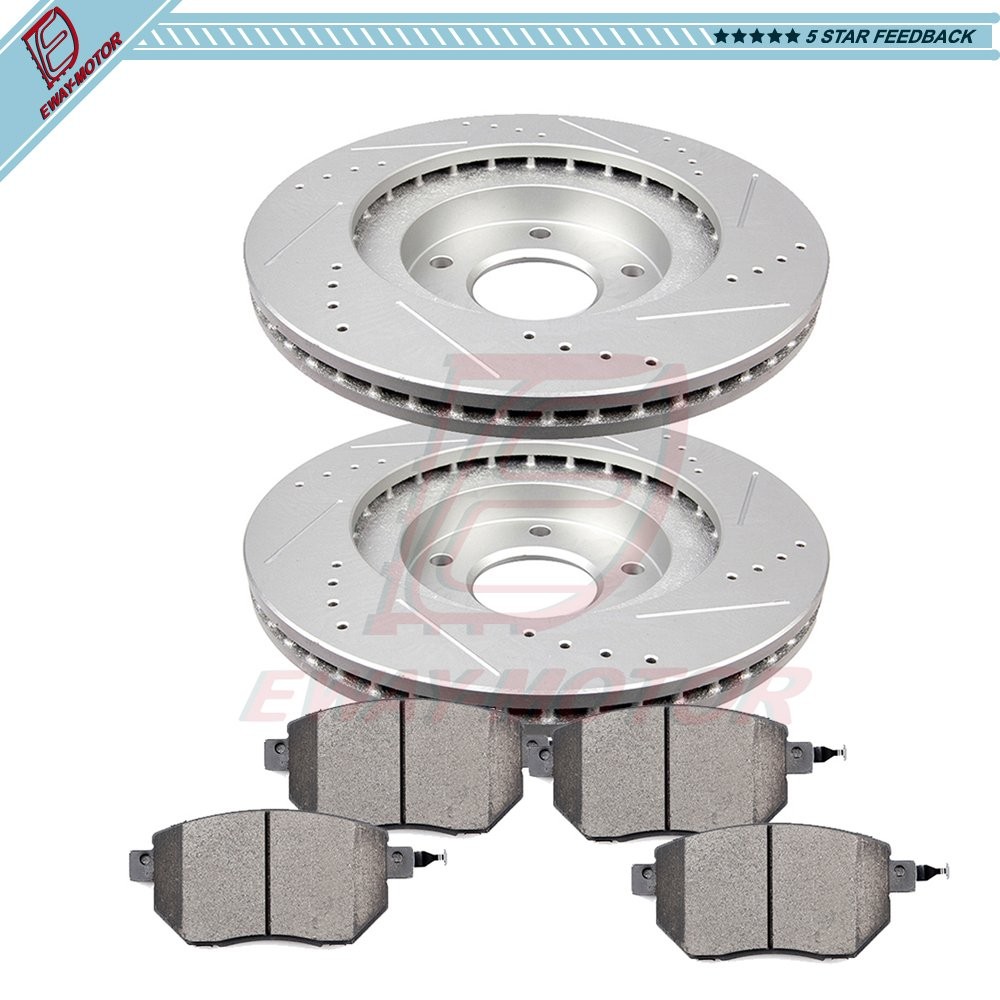 Front Ceramic Brake Rotors Pads For 2002 2003 2004 2005 2006 For Nissan Altima