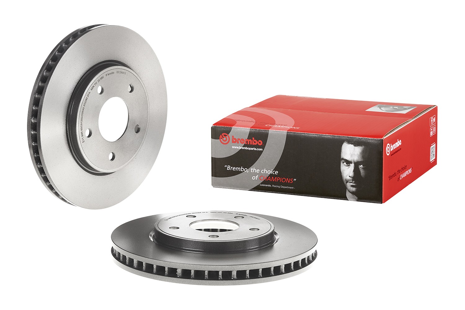 Brembo Front Left or Right Vented 283mm Brake Disc Rotor For Nissan Leaf NV200